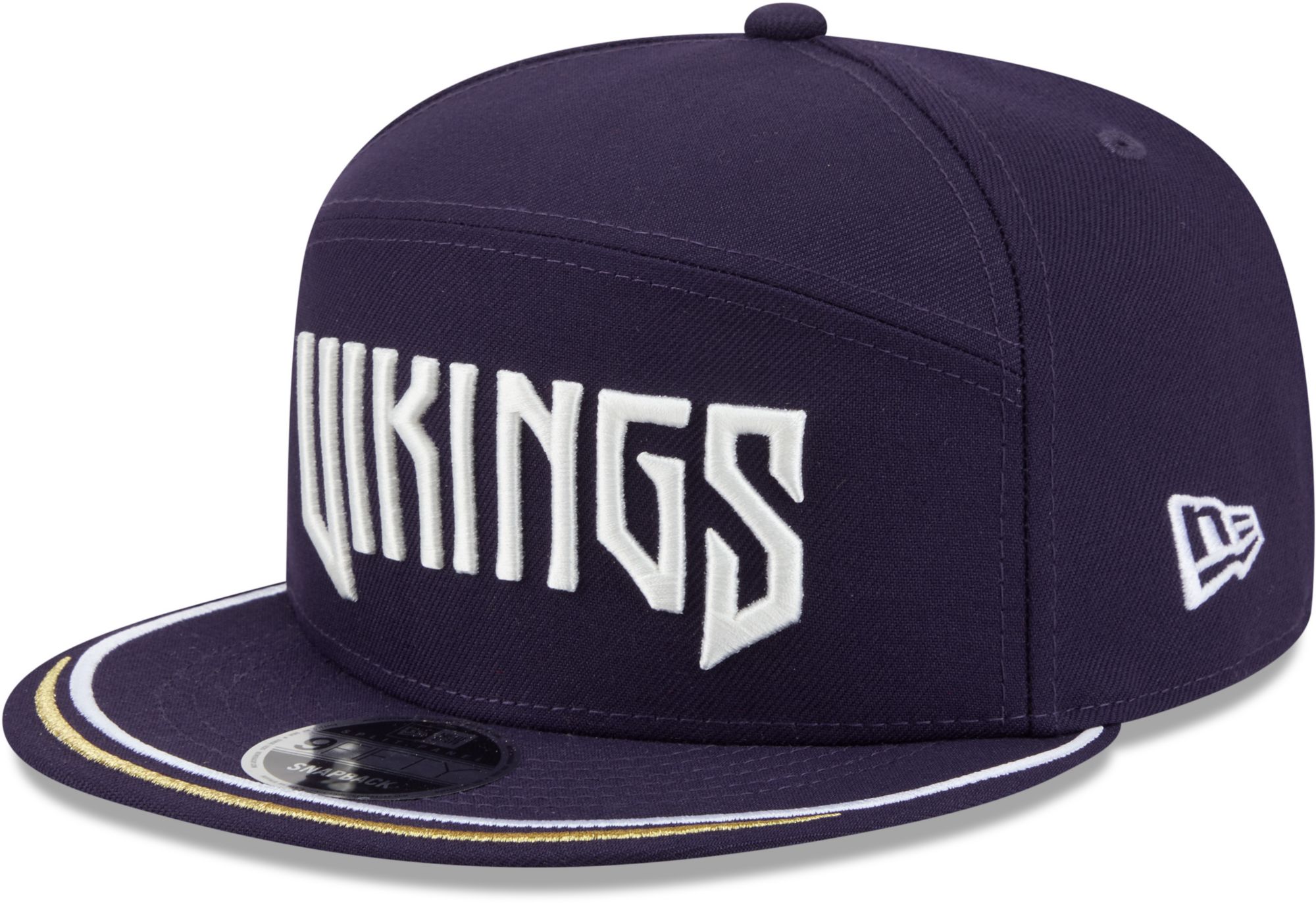 New Era Adult Minnesota Vikings NFL Rivalries Split Panel 9Fifty Adjustable Hat
