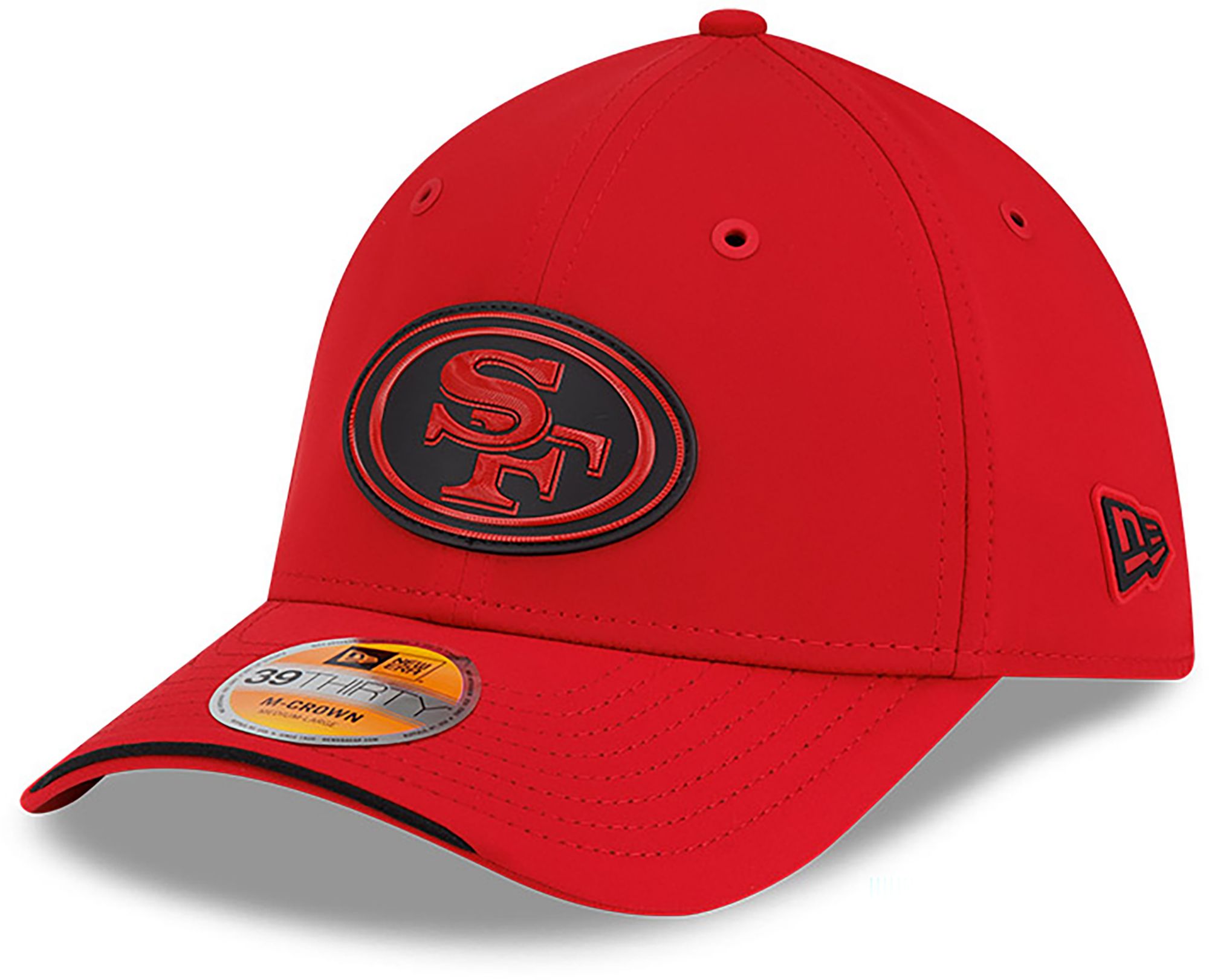 New Era Adult San Francisco 49ers Red Sideline 39Thirty Stretch Fit Hat