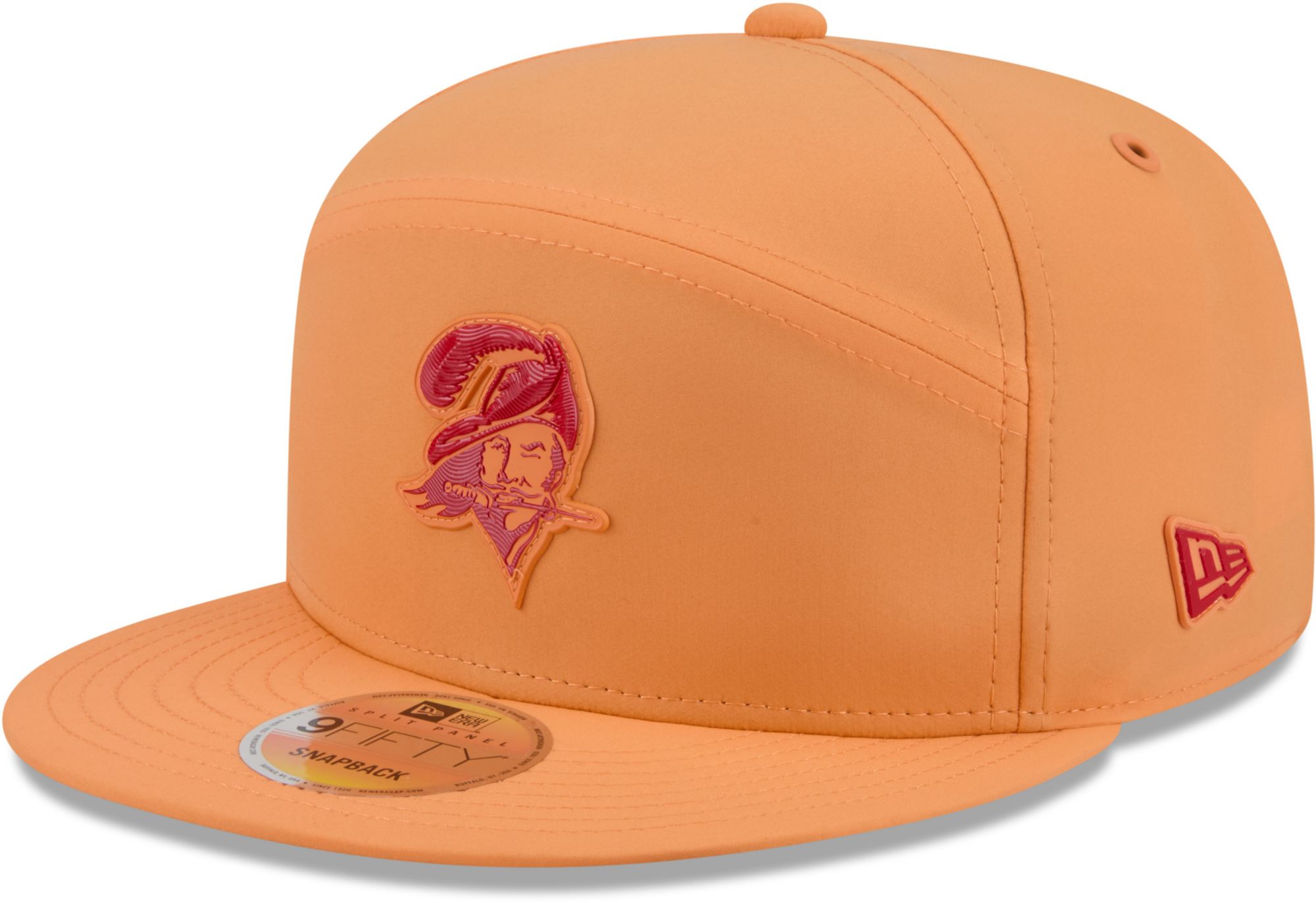 New Era Adult Tampa Bay Buccaneers Orange Sideline Split 9Fifty Adjustable Hat
