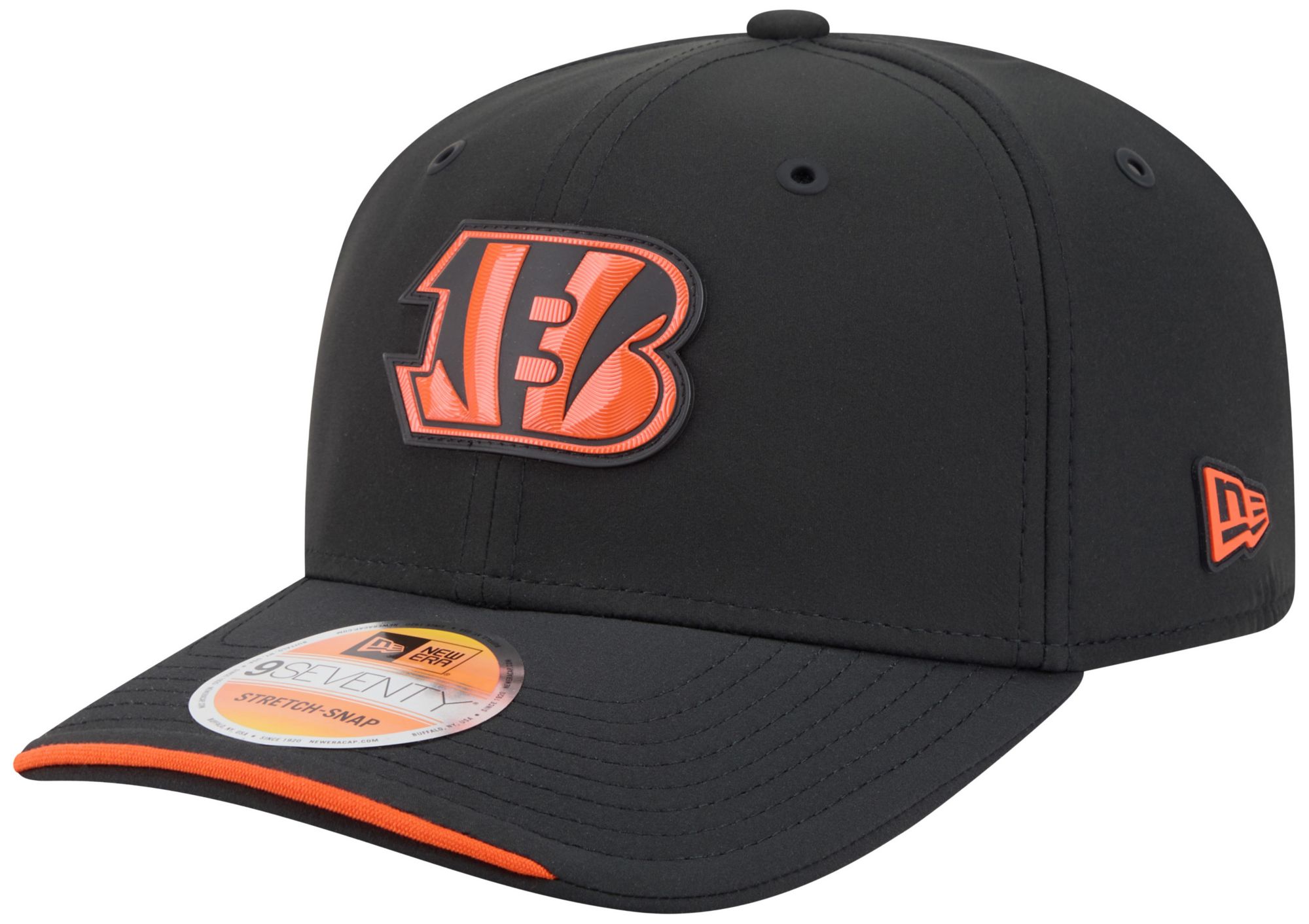 New Era Adult Cincinnati Bengals Black Sideline 9Seventy Adjustable Hat