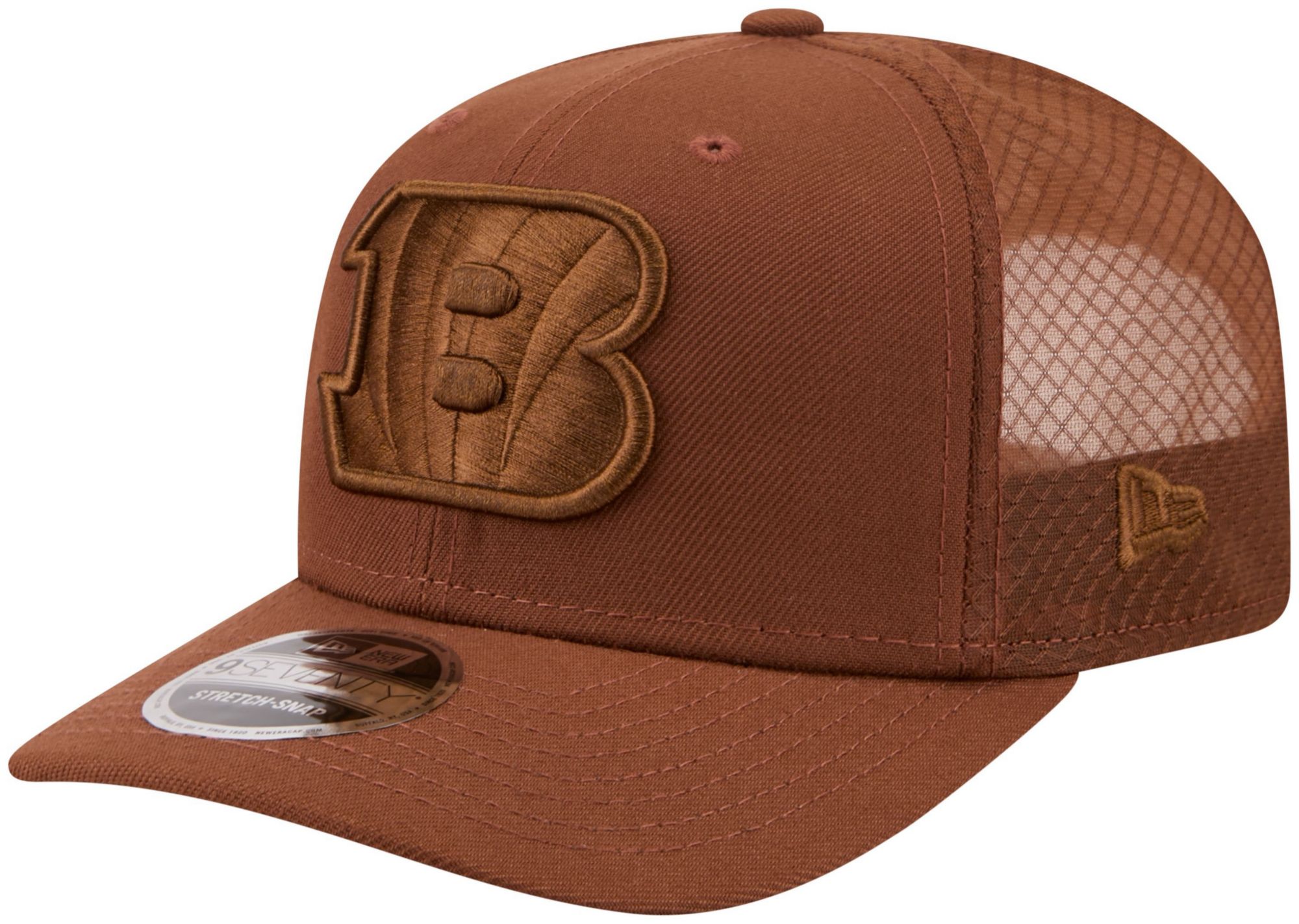 New Era Adult Cincinnati Bengals Brown Color Pack 9Seventy Adjustable Hat