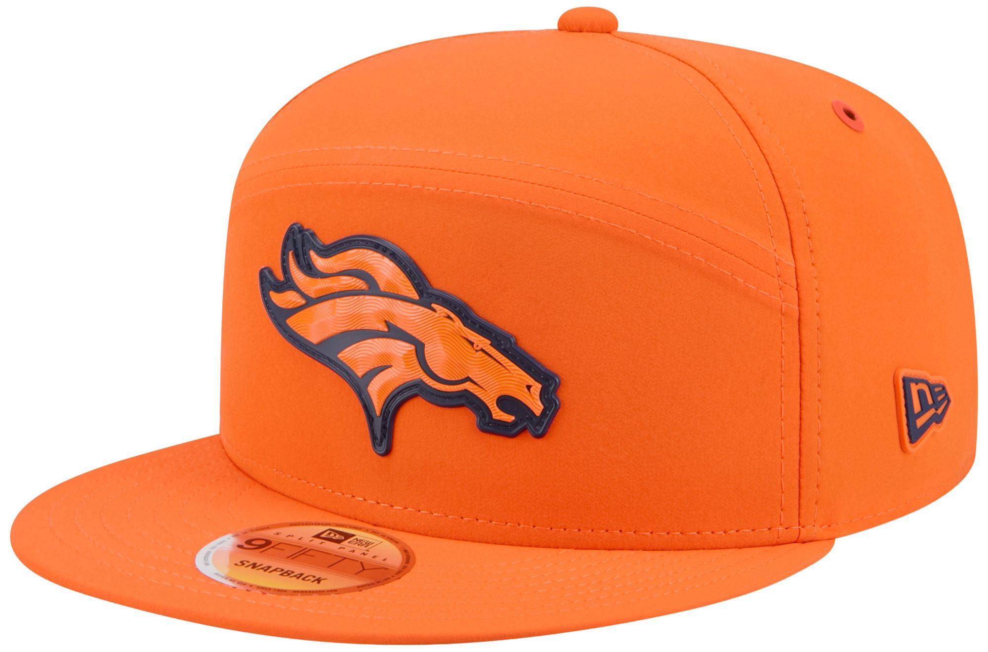 New Era Adult Denver Broncos Orange Sideline Split 9Fifty Adjustable Hat