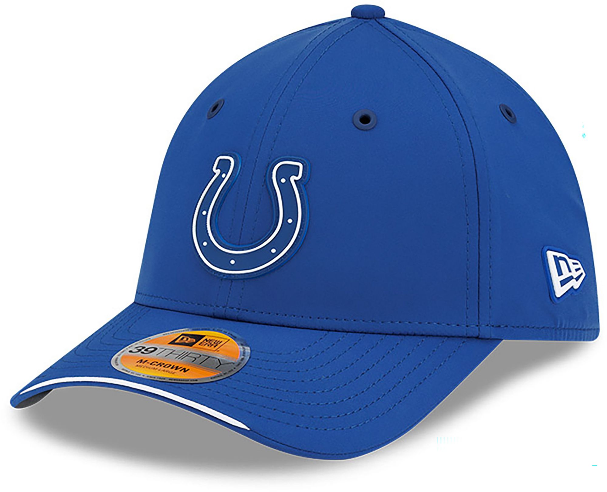 New Era Adult Indianapolis Colts Blue Sideline 39Thirty Stretch Fit Hat