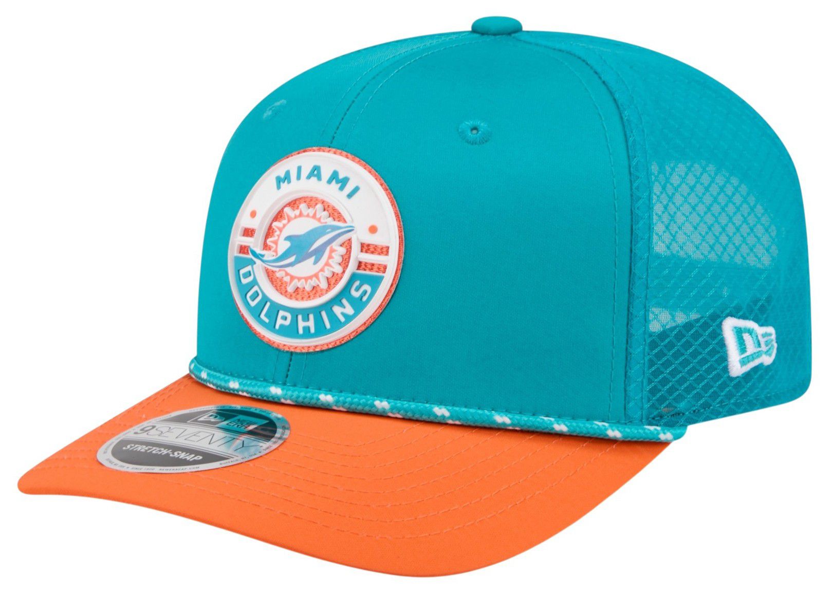 New Era Adult Miami Dolphins Turquoise Game 9Seventy Adjustable Hat