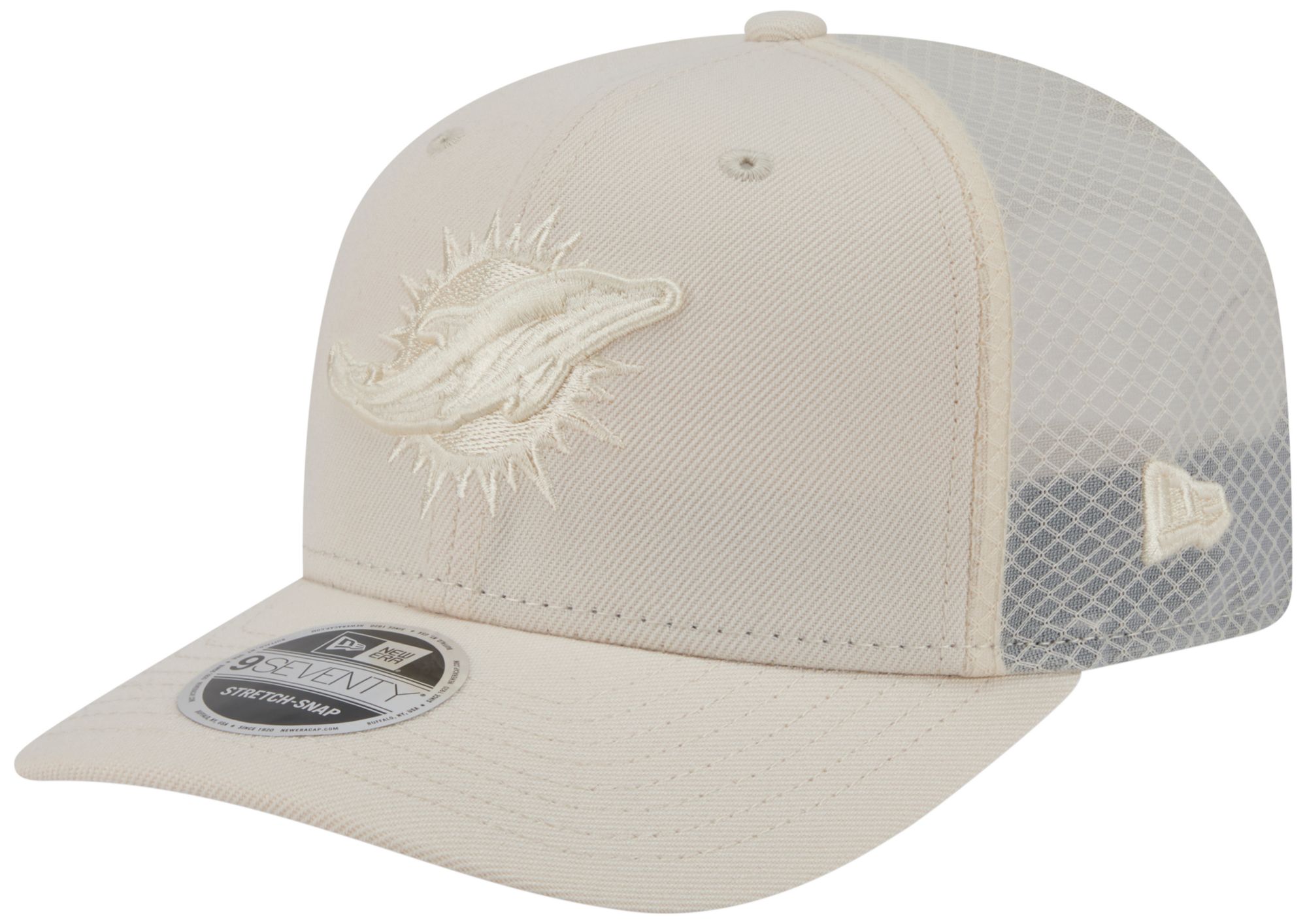 New Era Adult Miami Dolphins Beige Color Pack 9Seventy Adjustable Hat