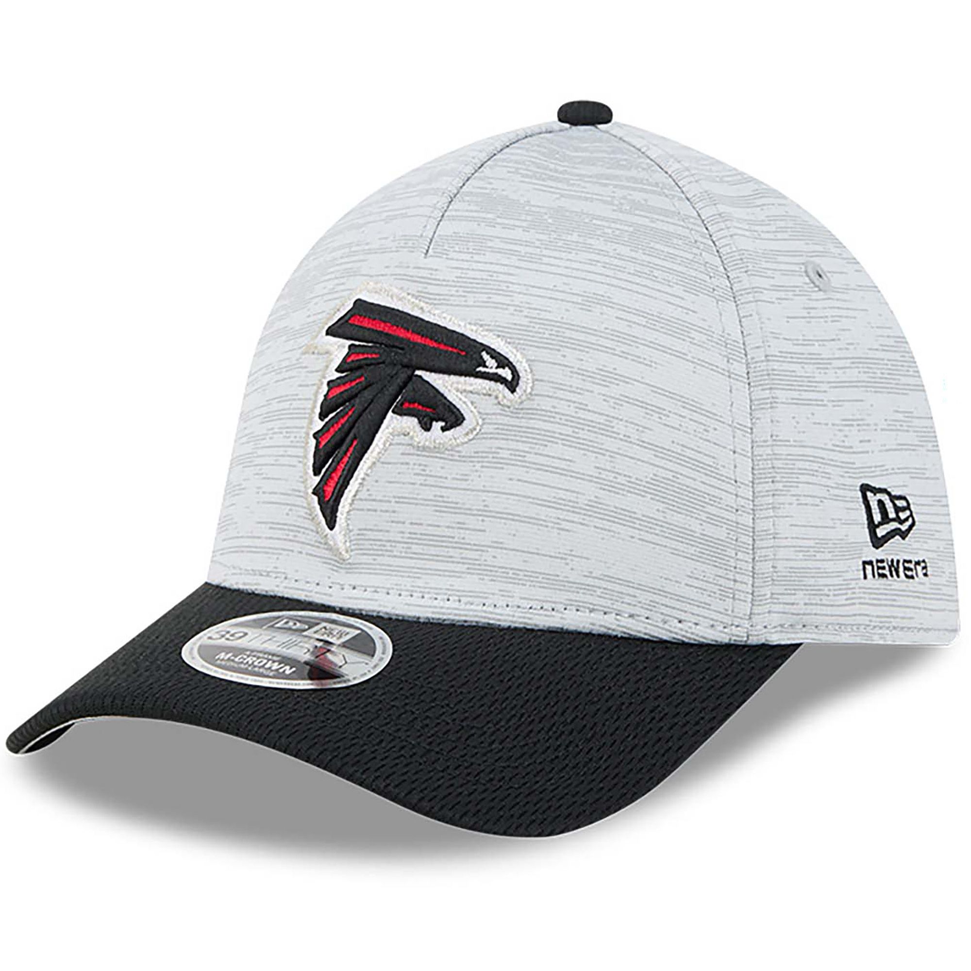 New Era Adult Atlanta Falcons Grey Tech 39Thirty Stretch Fit Hat