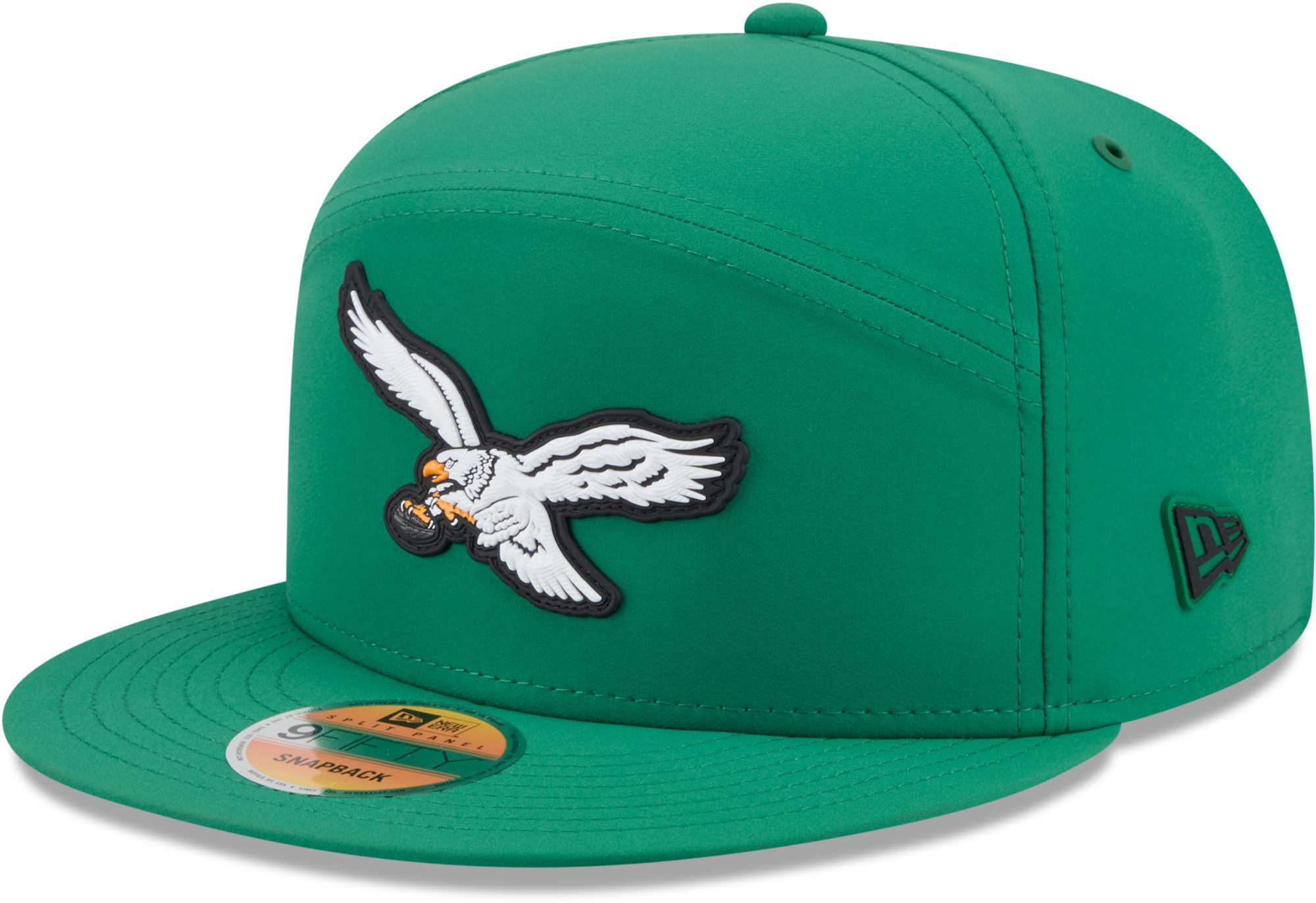 New Era Adult Philadelphia Eagles Black Sideline Split 9Fifty Adjustable Hat