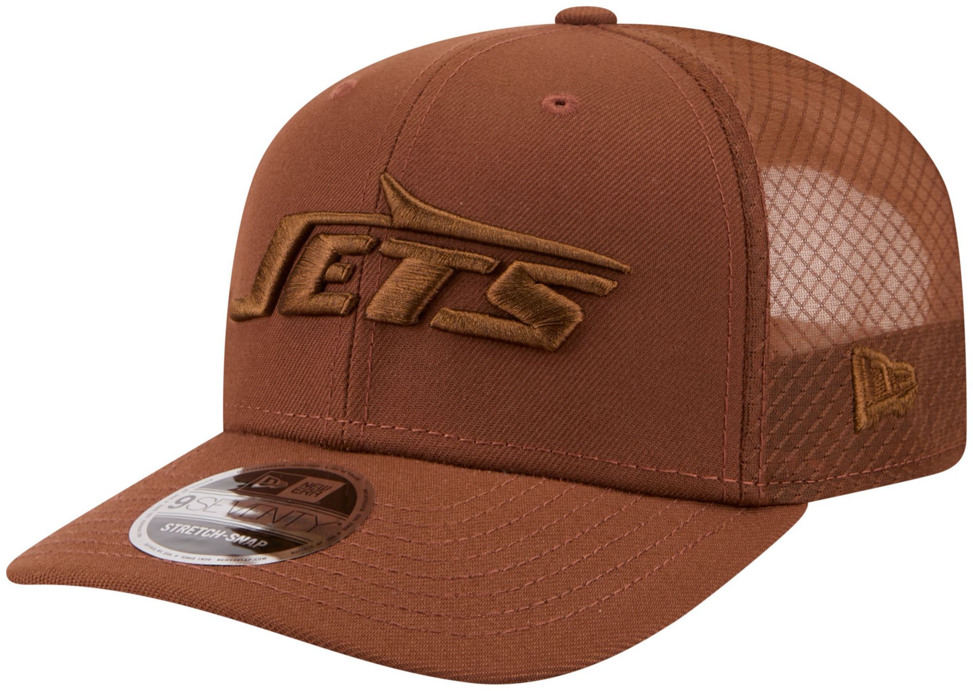 New Era Adult New York Jets Brown Color Pack 9Seventy Adjustable Hat
