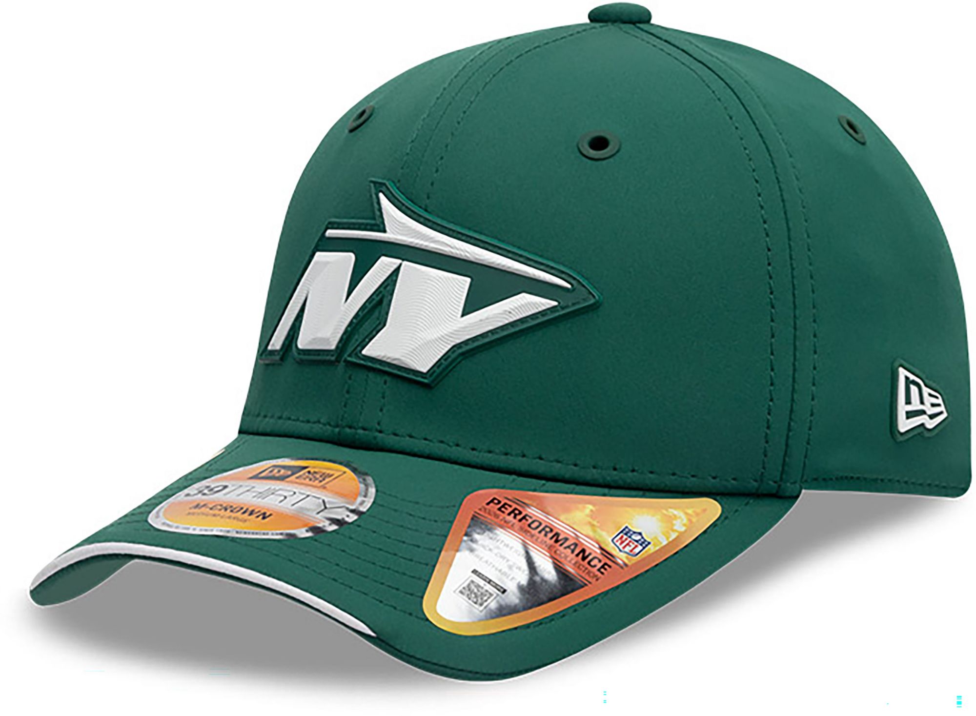New Era Adult New York Jets Green Sideline 39Thirty Stretch Fit Hat