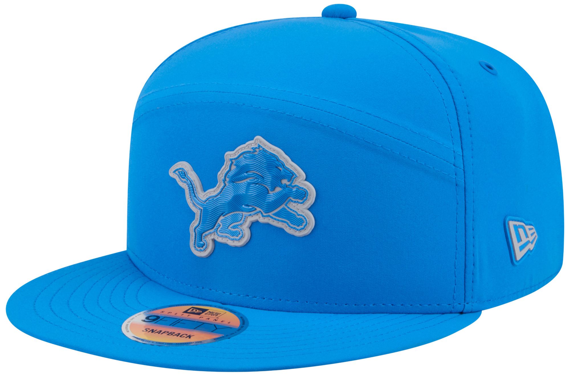 New Era Adult Detroit Lions Blue Sideline Split 9Fifty Adjustable Hat