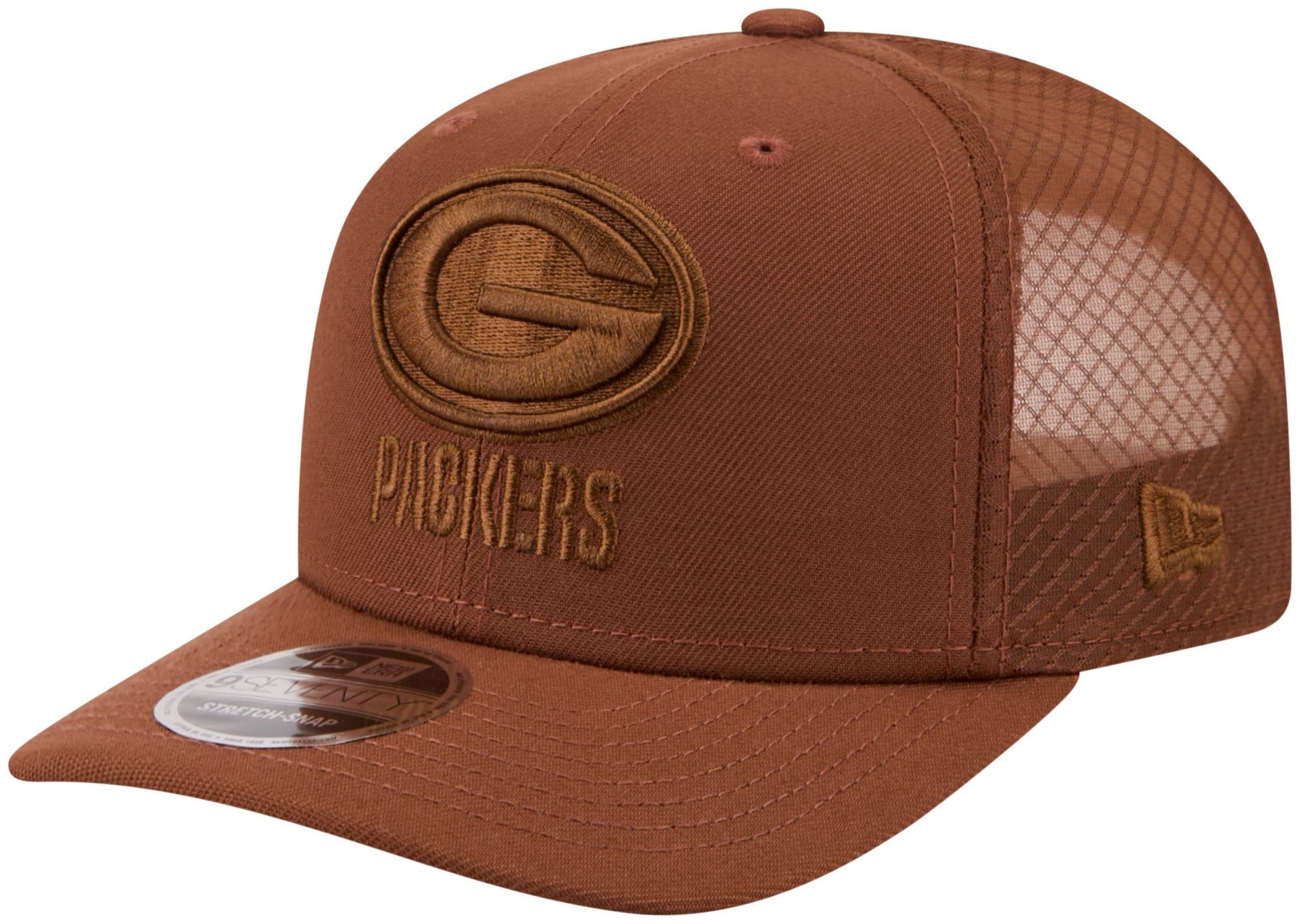 New Era Adult Green Bay Packers Brown Color Pack 9Seventy Adjustable Hat
