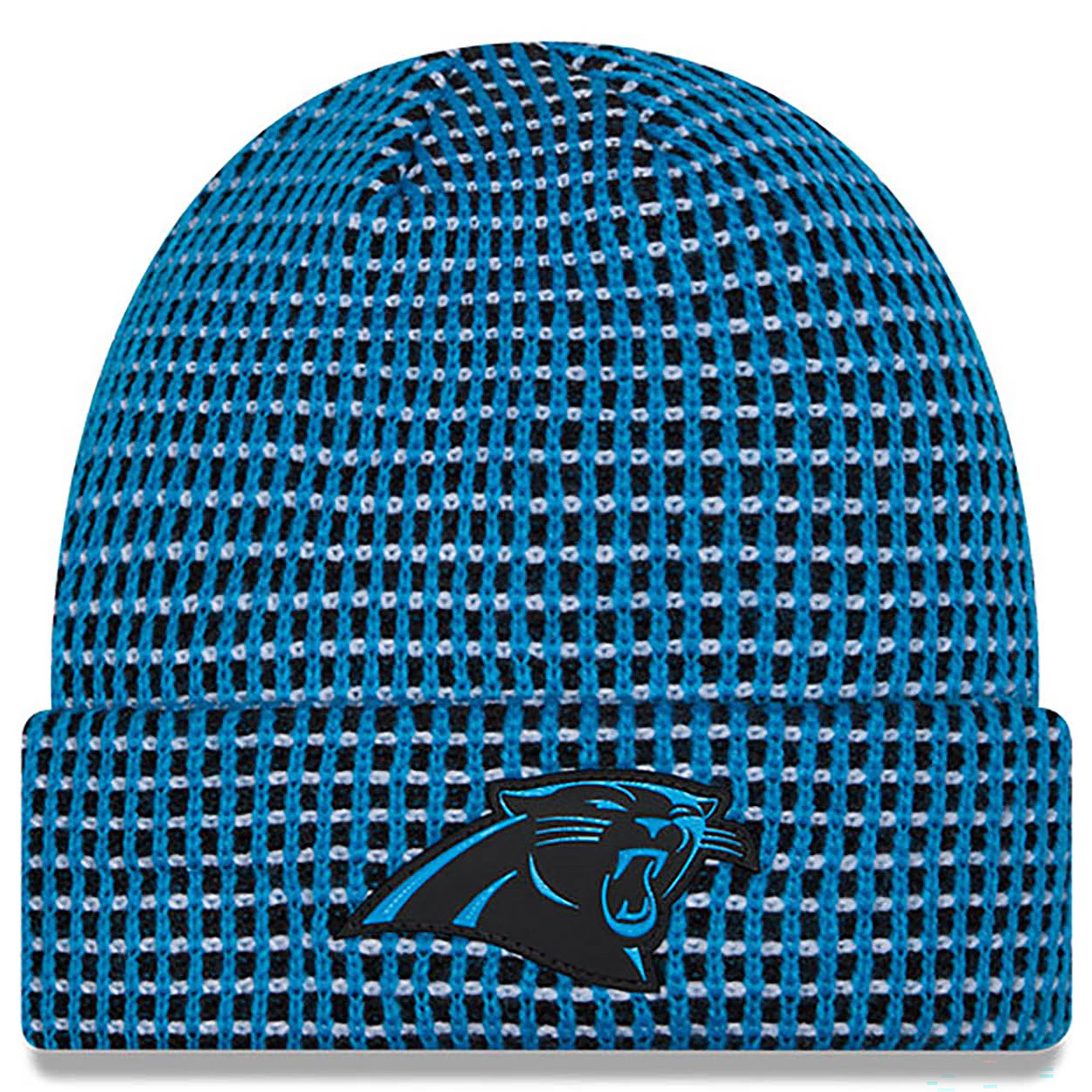 New Era Adult Carolina Panthers Sideline Cuffed Knit Beanie