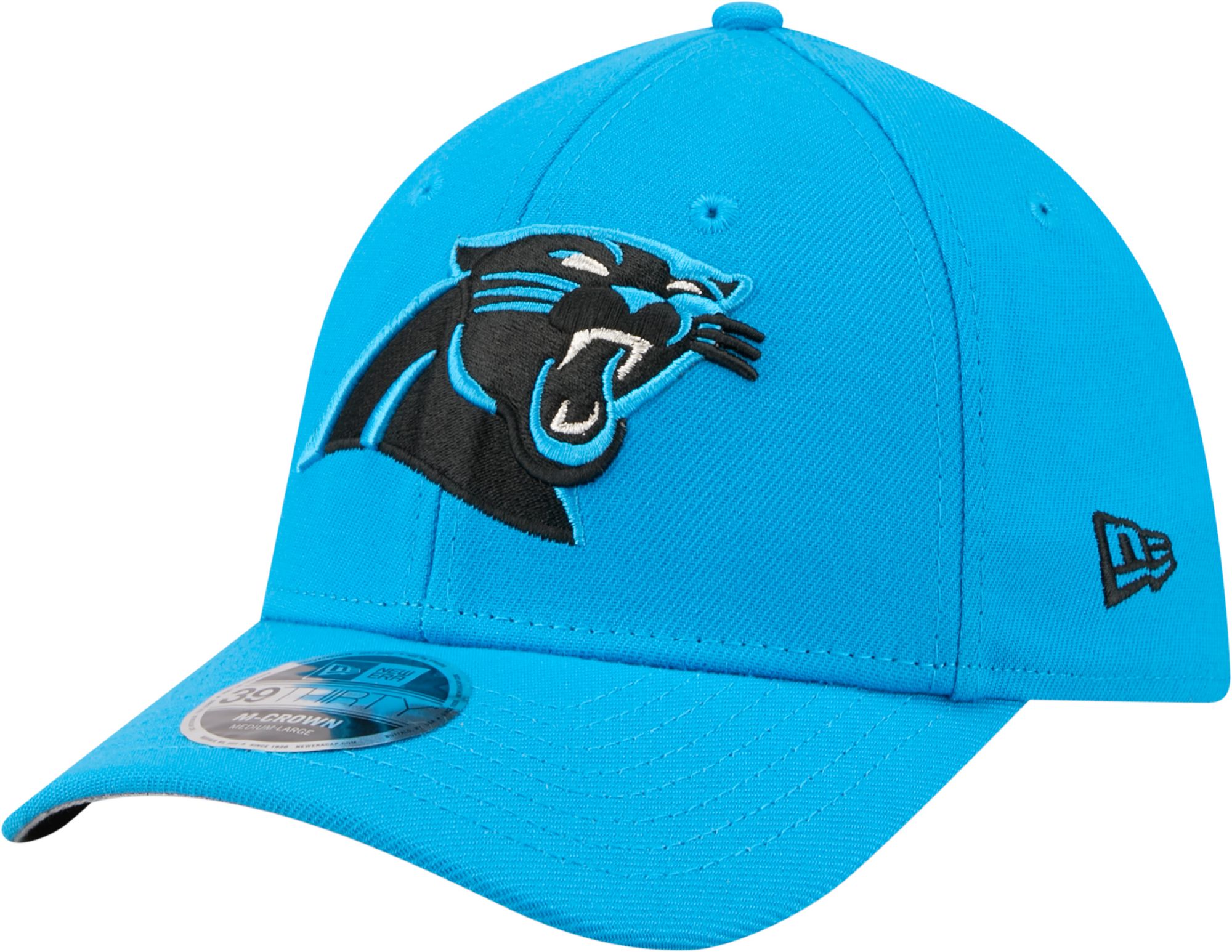 New Era Adult Carolina Panthers Medium Blue 39Thirty Stretch Fit Hat