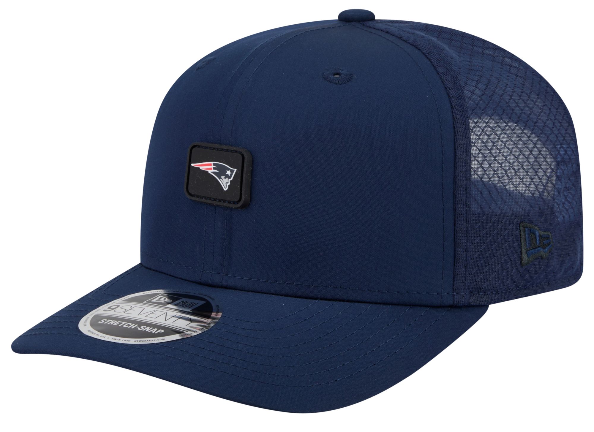 New Era Adult New England Patriots Dark Blue Micro Badge 9Seventy Adjustable Hat