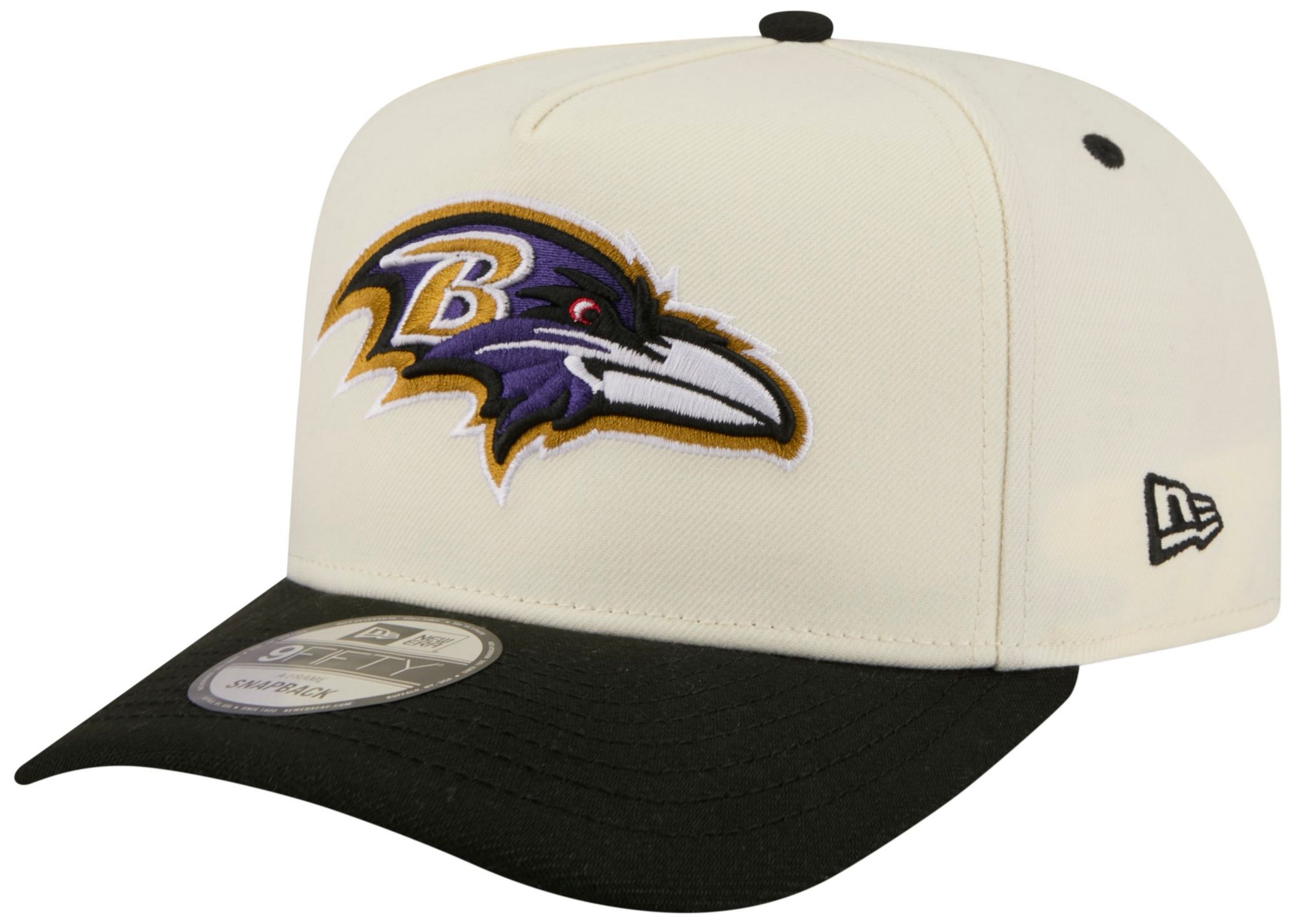 New Era Adult Baltimore Ravens Black Rear Hit A-Frame 9Fifty Adjustable Hat