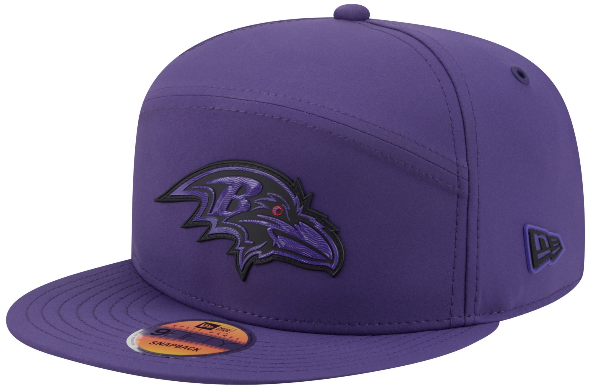 New Era Adult Baltimore Ravens Blue Sideline Split 9Fifty Adjustable Hat