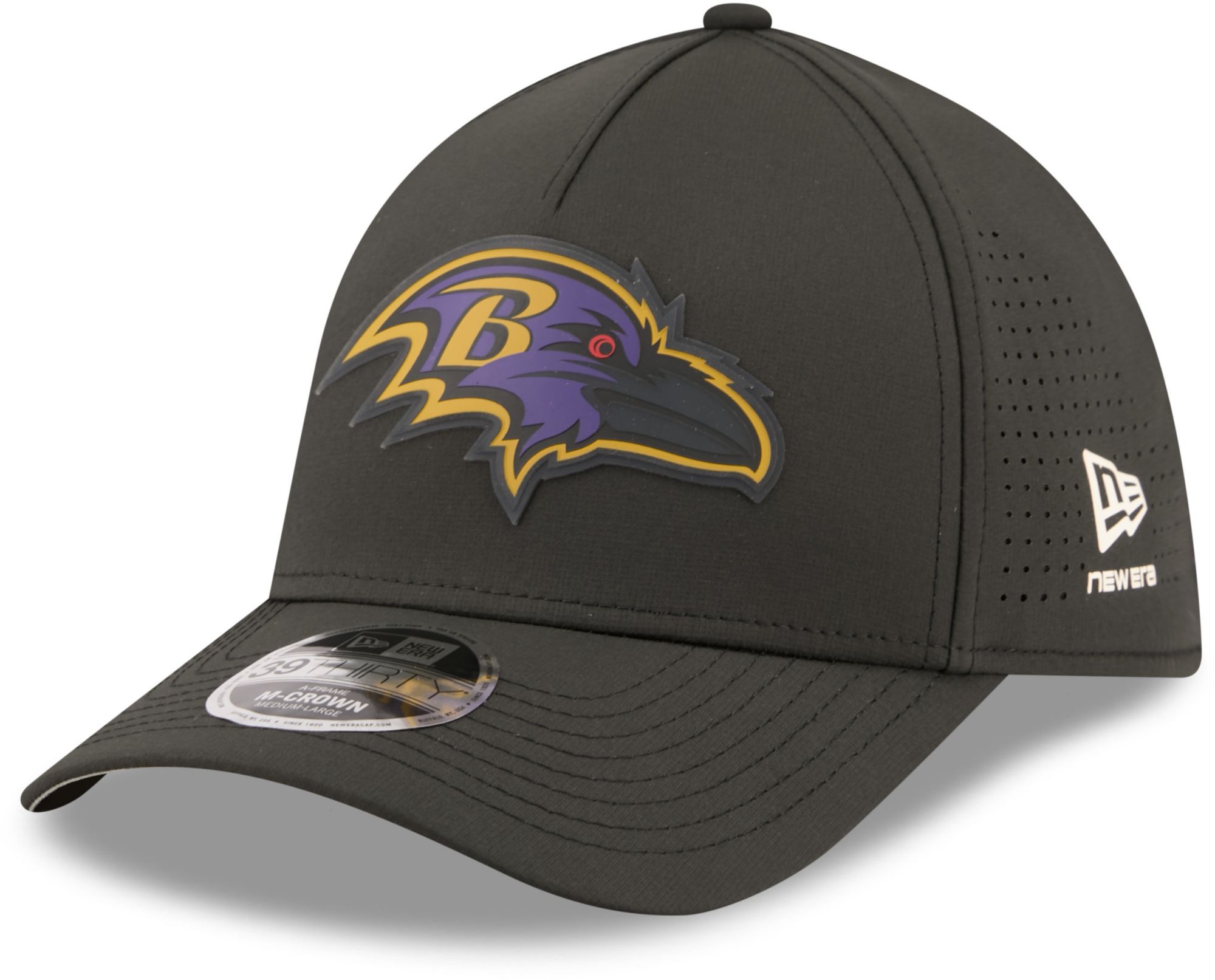 New Era Adult Baltimore Ravens Black Tonal 39Thirty Stretch Fit Hat
