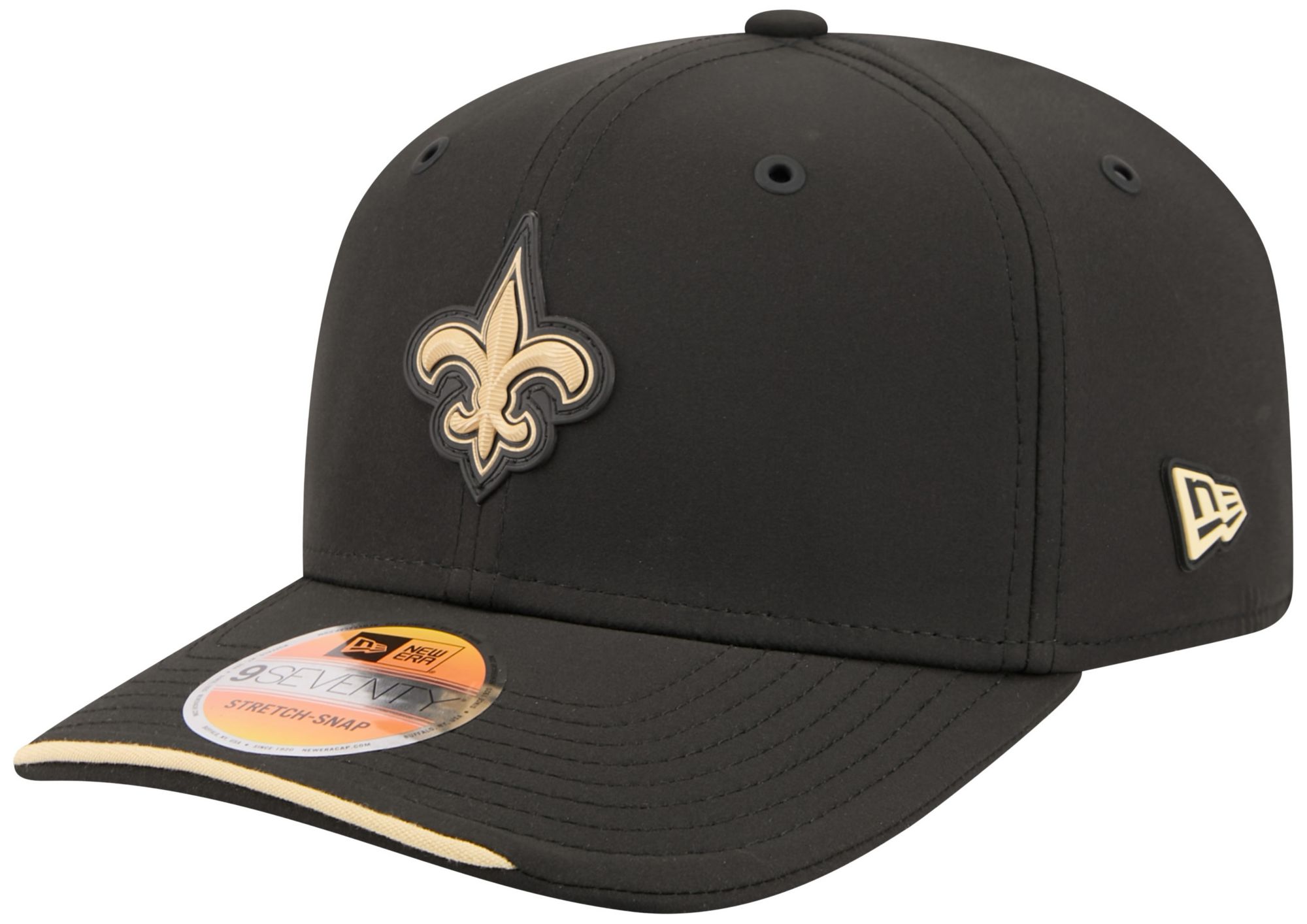 New Era Adult New Orleans Saints Black Sideline 9Seventy Adjustable Hat