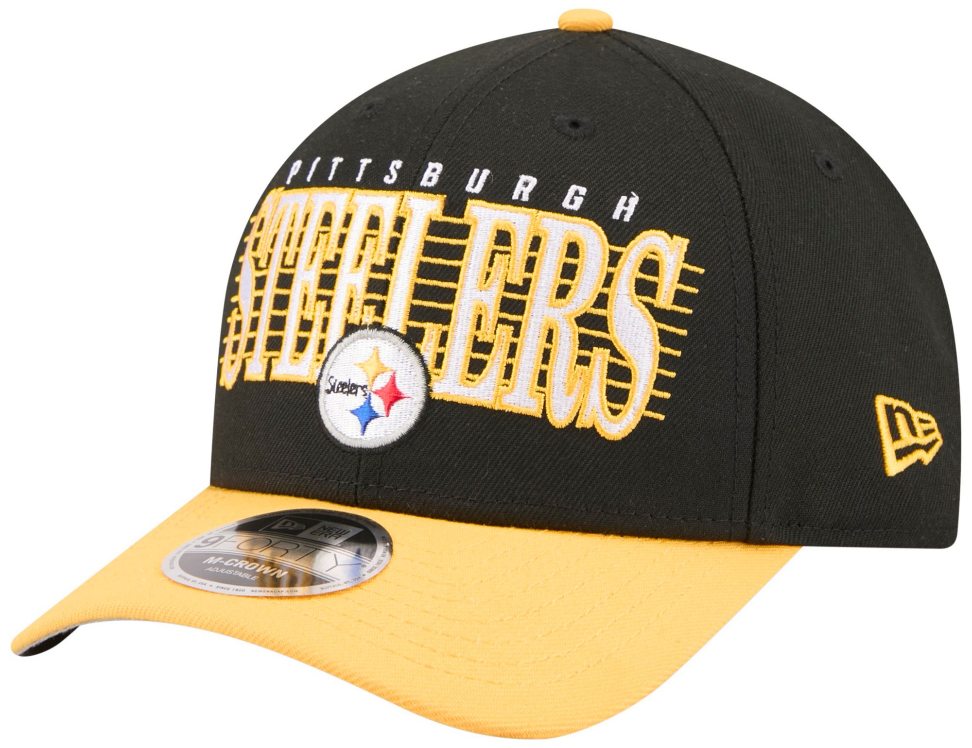 New Era Adult Pittsburgh Steelers Black Loyal 9Forty Adjustable Hat