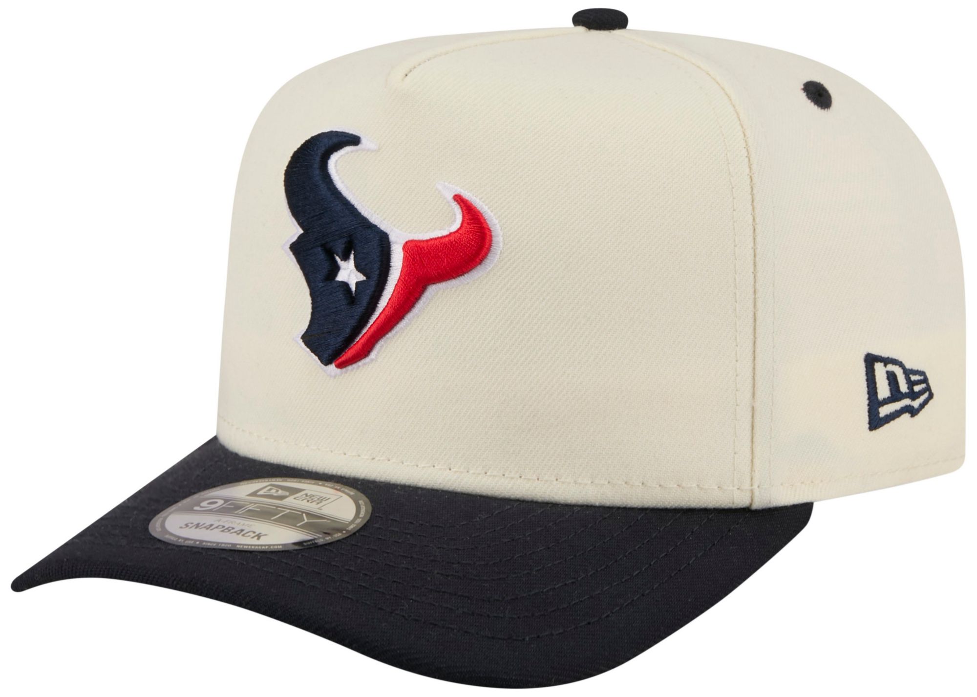 New Era Adult Houston Texans Navy Rear Hit A-Frame 9Fifty Adjustable Hat
