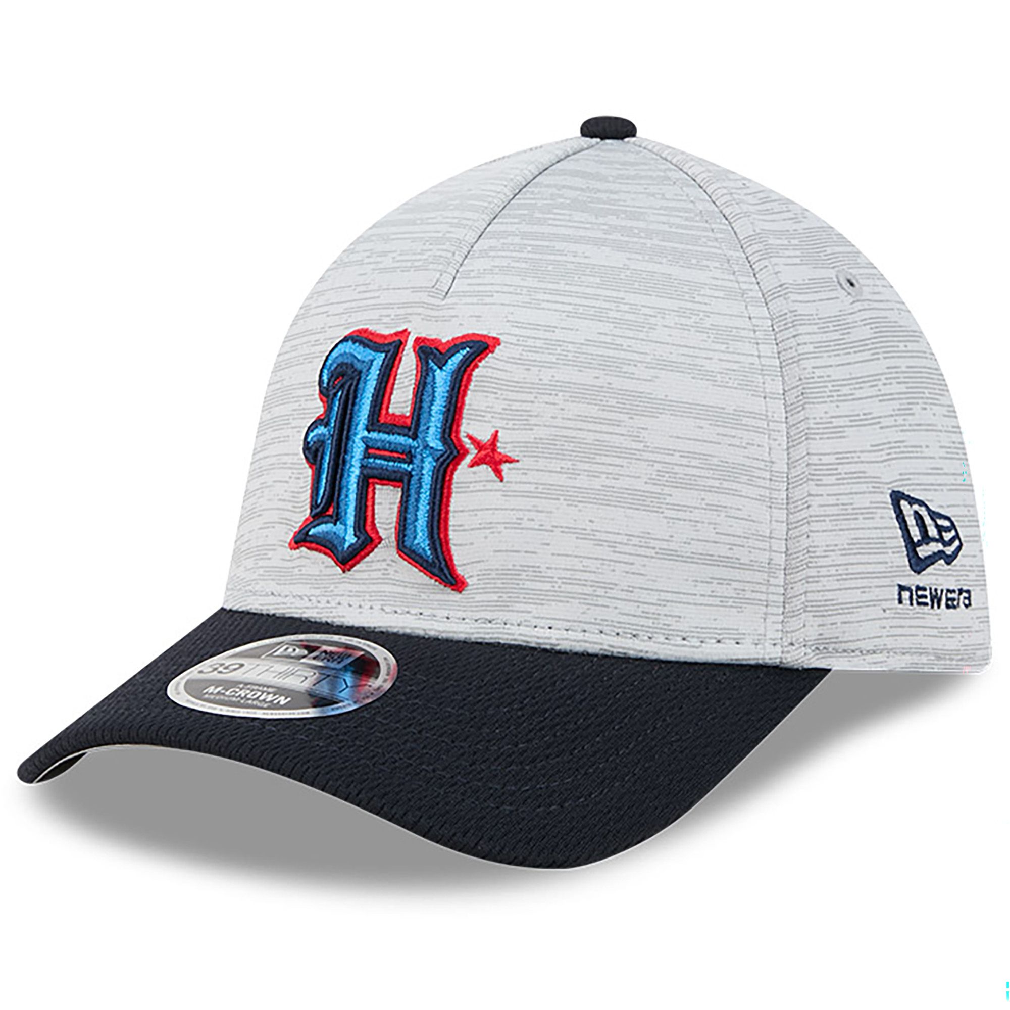 New Era Adult Houston Texans Grey Tech 39Thirty Stretch Fit Hat