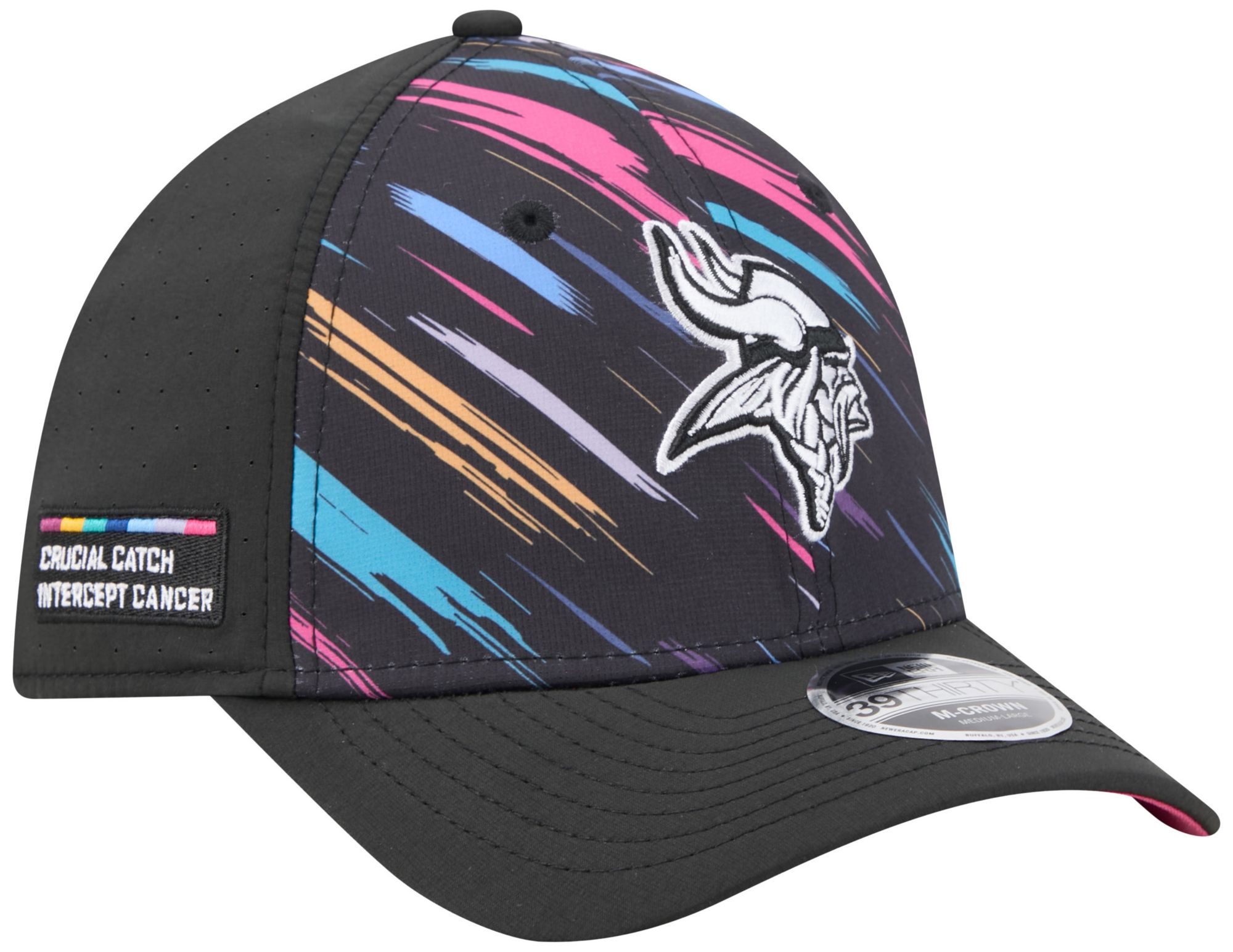 New Era Adult Minnesota Vikings Crucial Catch 39Thirty Stretch Fit Hat