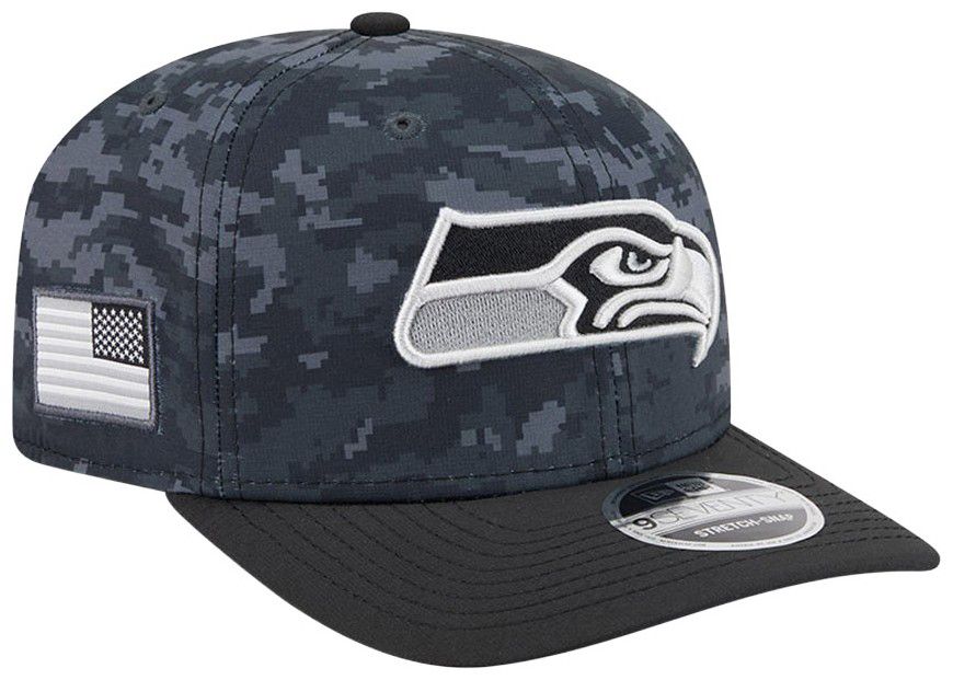 New Era Adult Seattle Seahawks Salute To Service 2026 9Seventy Adjustable Stretch-Snap Hat