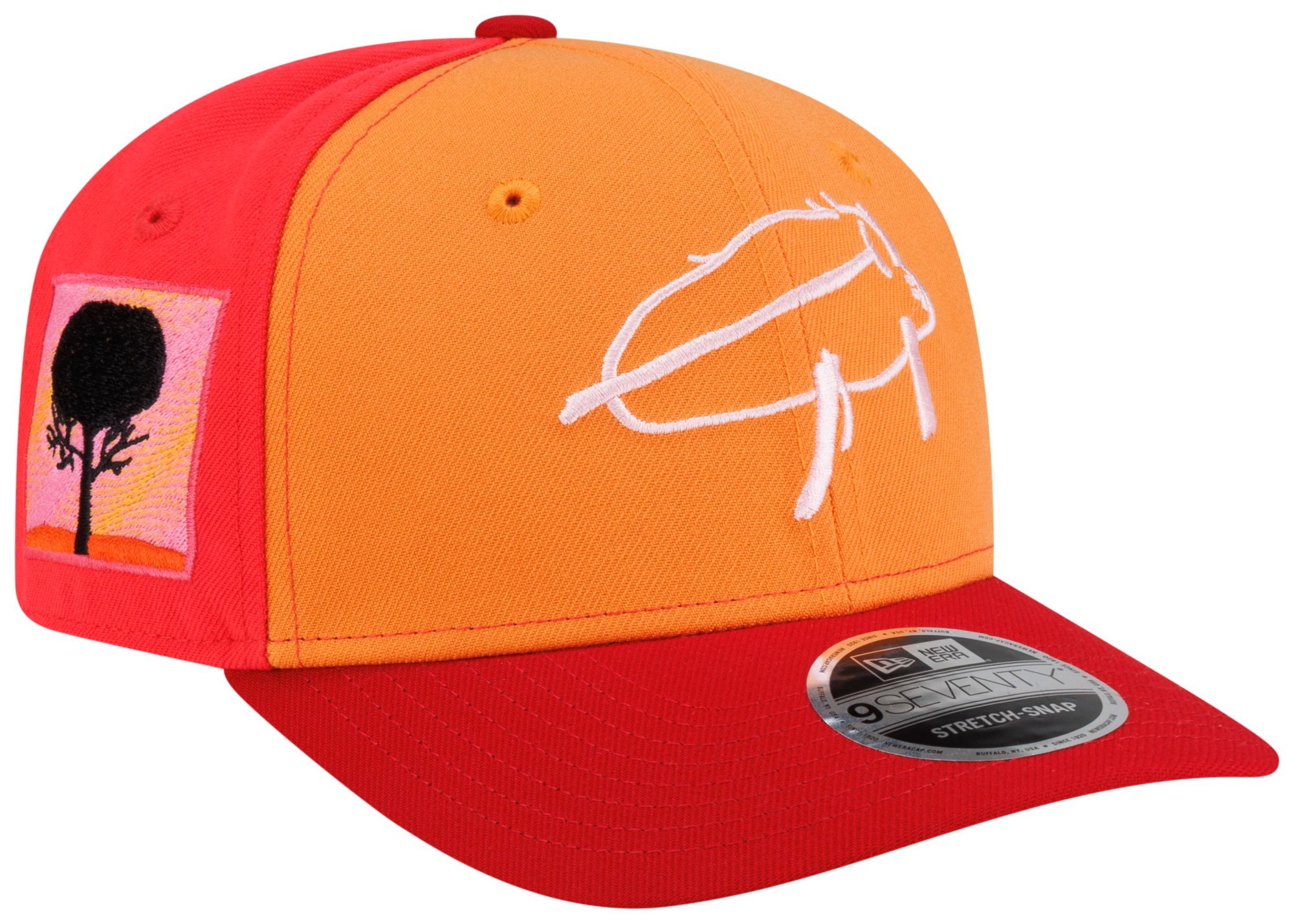 New Era Adult Buffalo Bills Orange Billustration Isaac 9Seventy Adjustable Hat