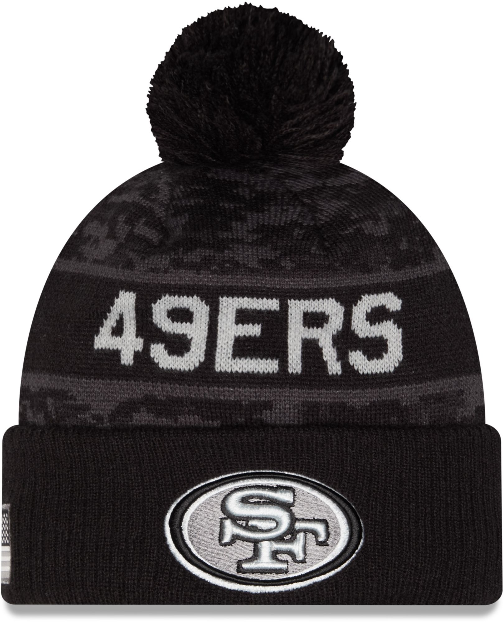 New Era Adult San Francisco 49ers Salute To Service 2026 Sideline Knit Beanie