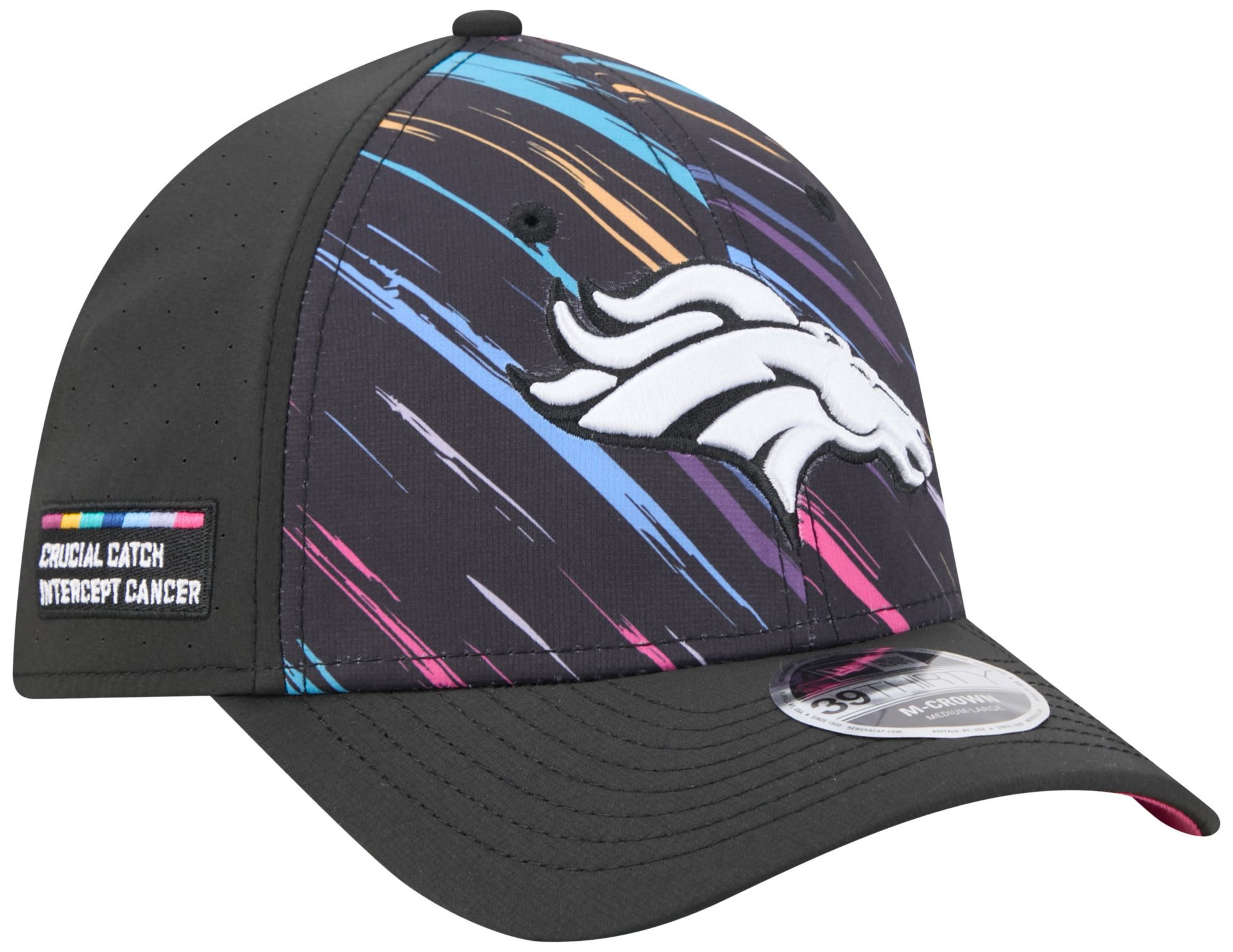 New Era Adult Denver Broncos Crucial Catch 39Thirty Stretch Fit Hat