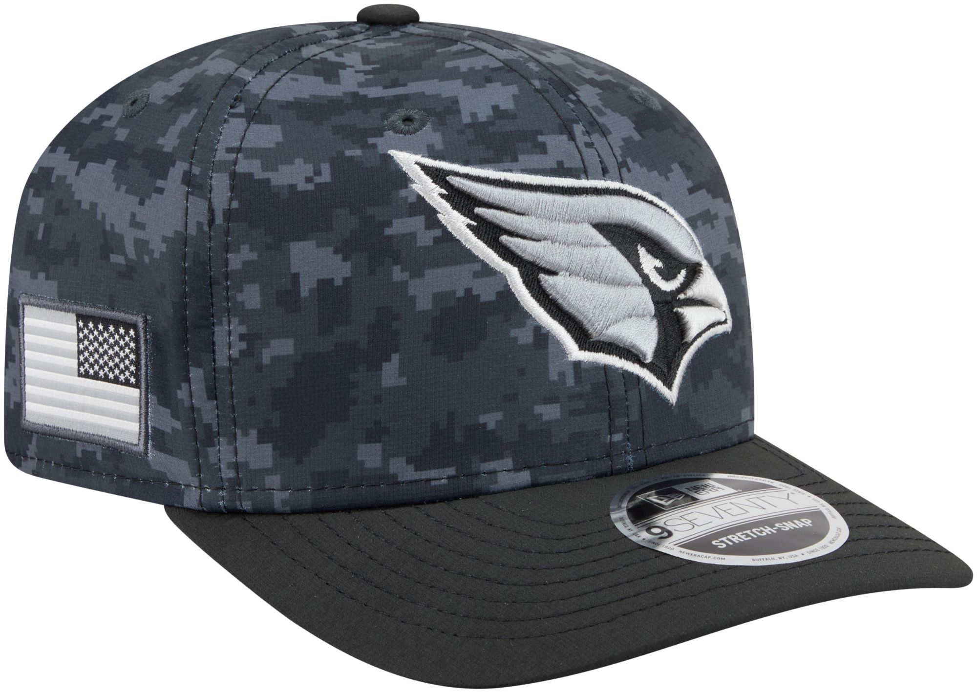 New Era Adult Arizona Cardinals Salute To Service 2026 9Seventy Adjustable Stretch-Snap Hat