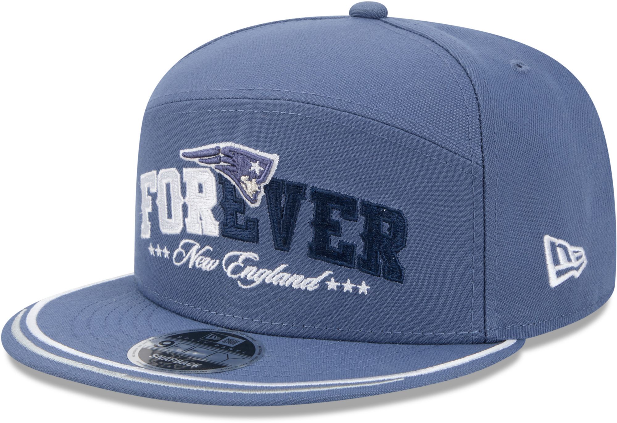 New Era Adult New England Patriots NFL Rivalries Split Panel 9Fifty Adjustable Hat