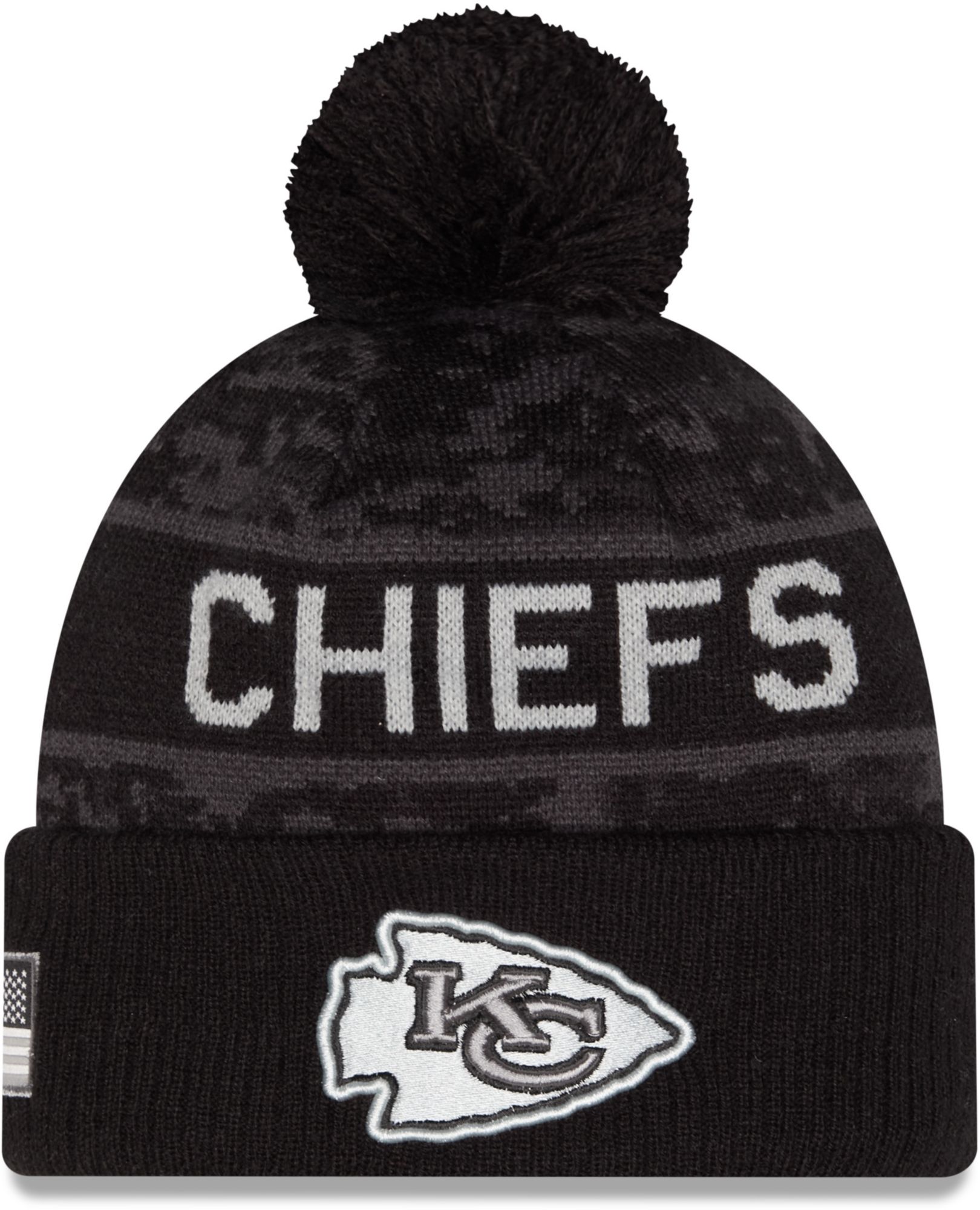 New Era Adult Kansas City Chiefs Salute To Service 2026 Sideline Knit Beanie