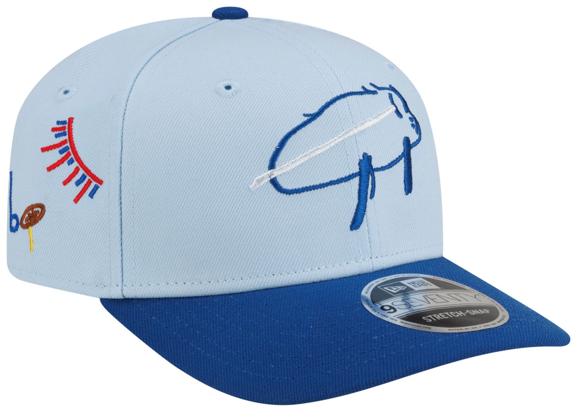 New Era Adult Buffalo Bills Blue Billustration Grace 9Seventy Adjustable Hat