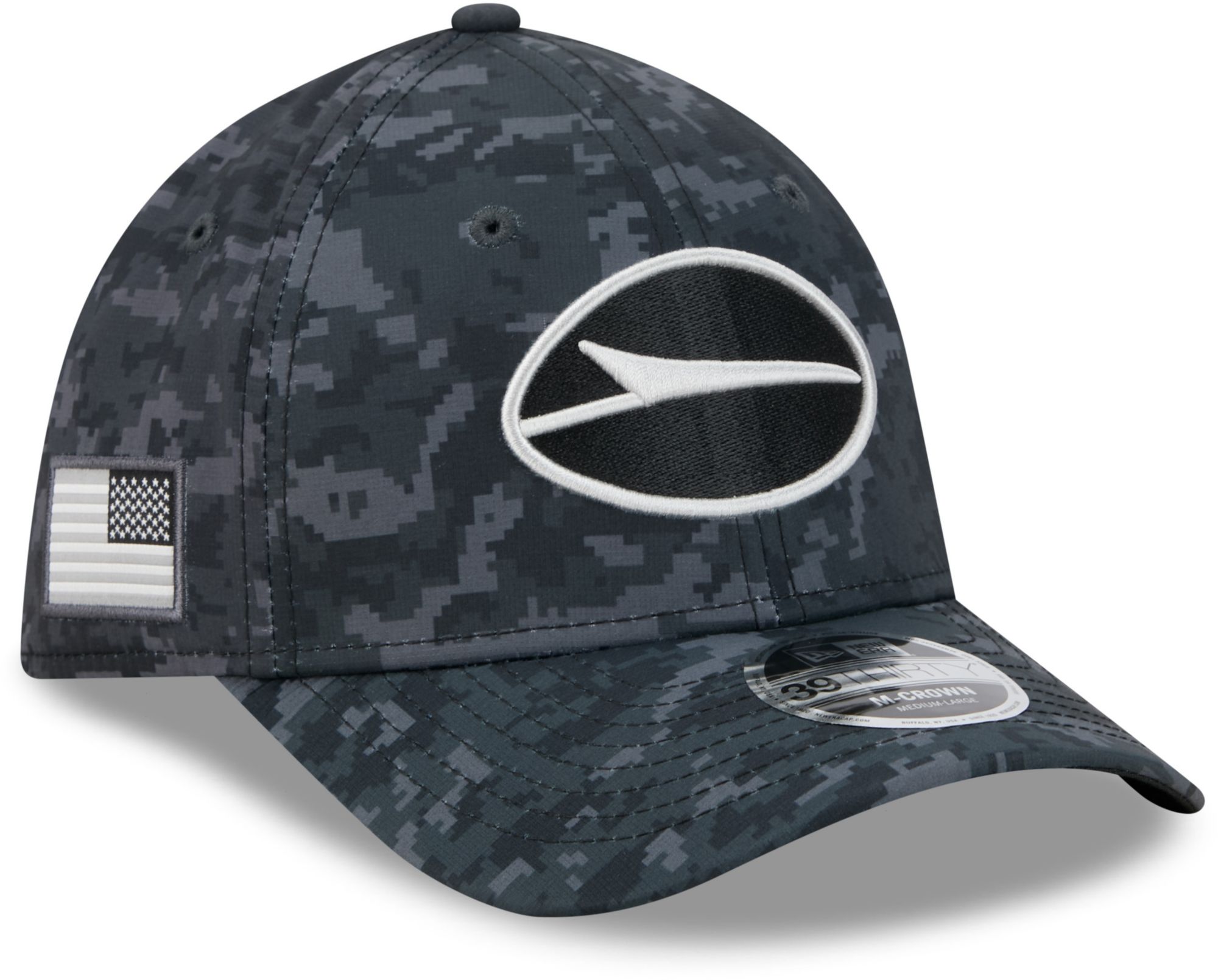 New Era Adult New York Jets Salute To Service 2026 39Thirty M-Crown Stretch Fit Hat