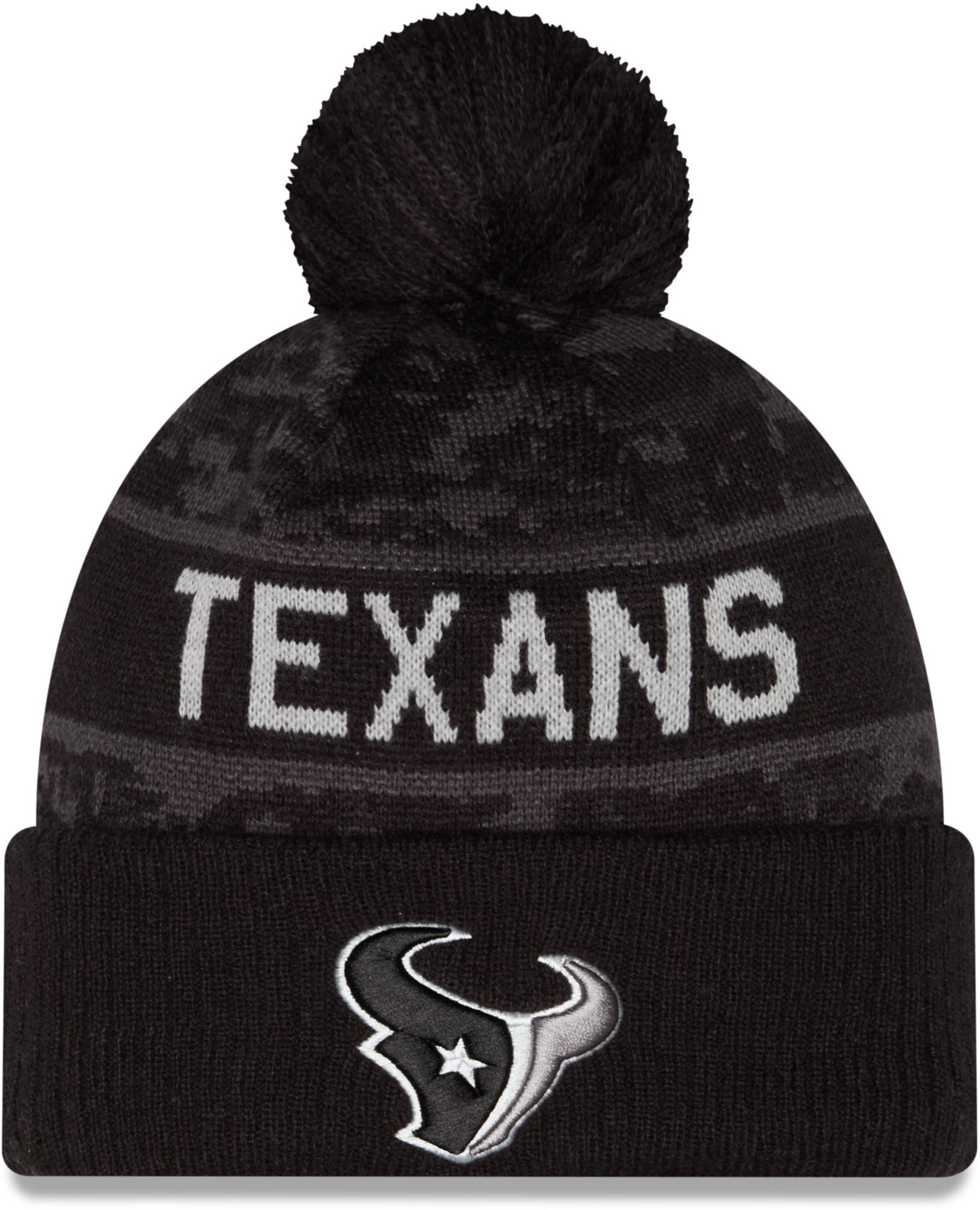 New Era Adult Houston Texans Salute To Service 2026 Sideline Knit Beanie