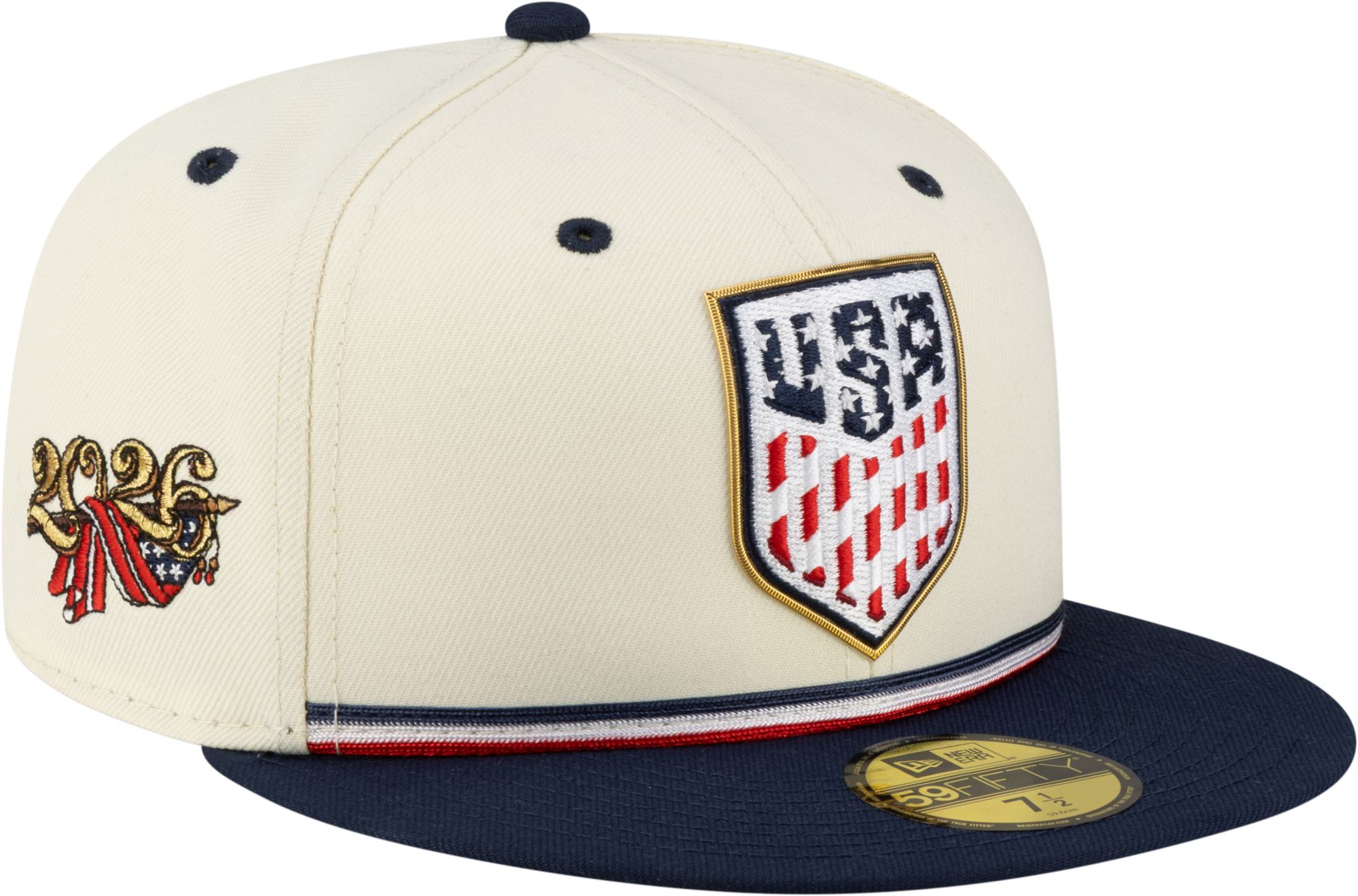 New Era Adult USMNT White 59Fifty Fitted Hat