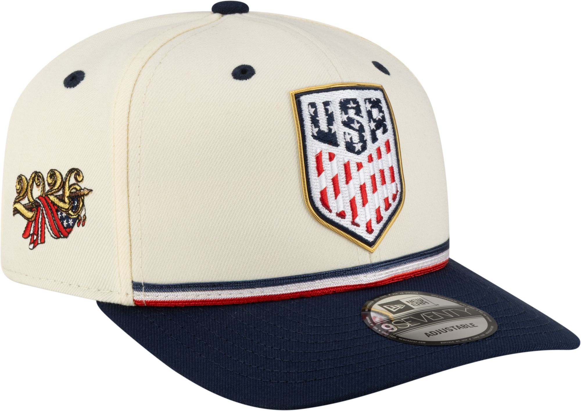 New Era Adult USMNT White 9Seventy Adjustable Hat
