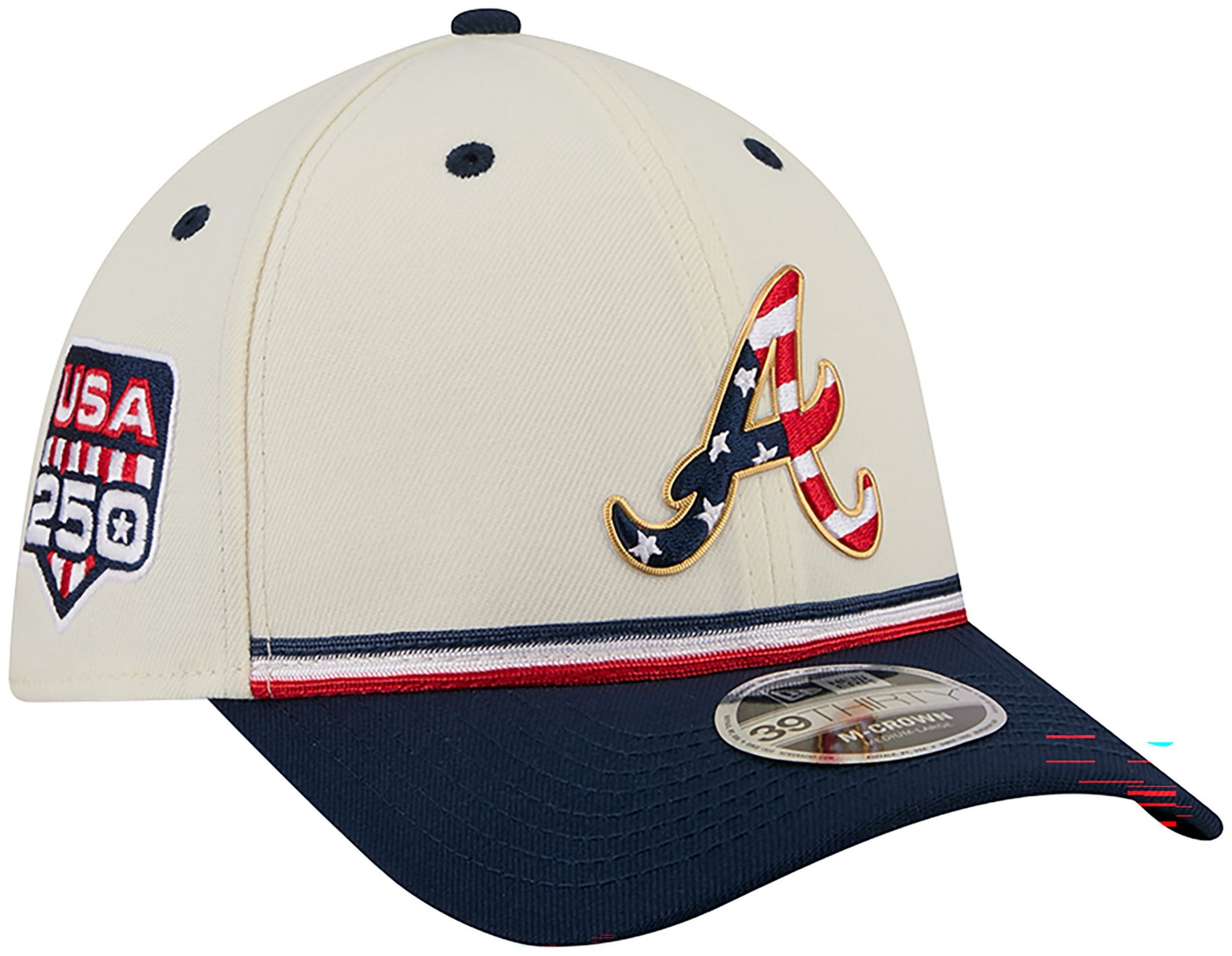 New Era Adult Atlanta Braves 4th of July 39Thirty Stretch Fit Hat