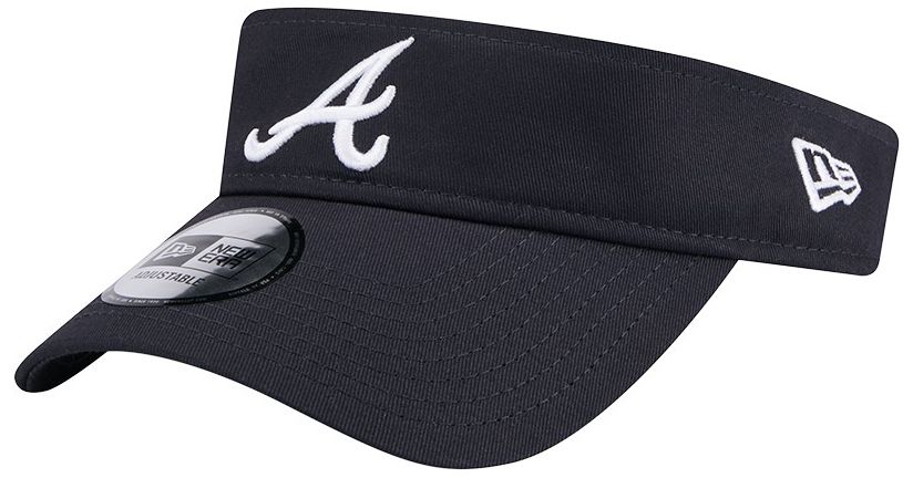 New Era Adult Atlanta Braves Navy Evergreen Visor