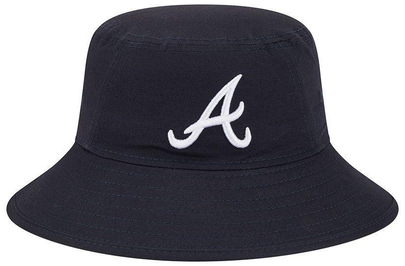 New Era Adult Atlanta Braves Navy Evergreen Bucket Hat