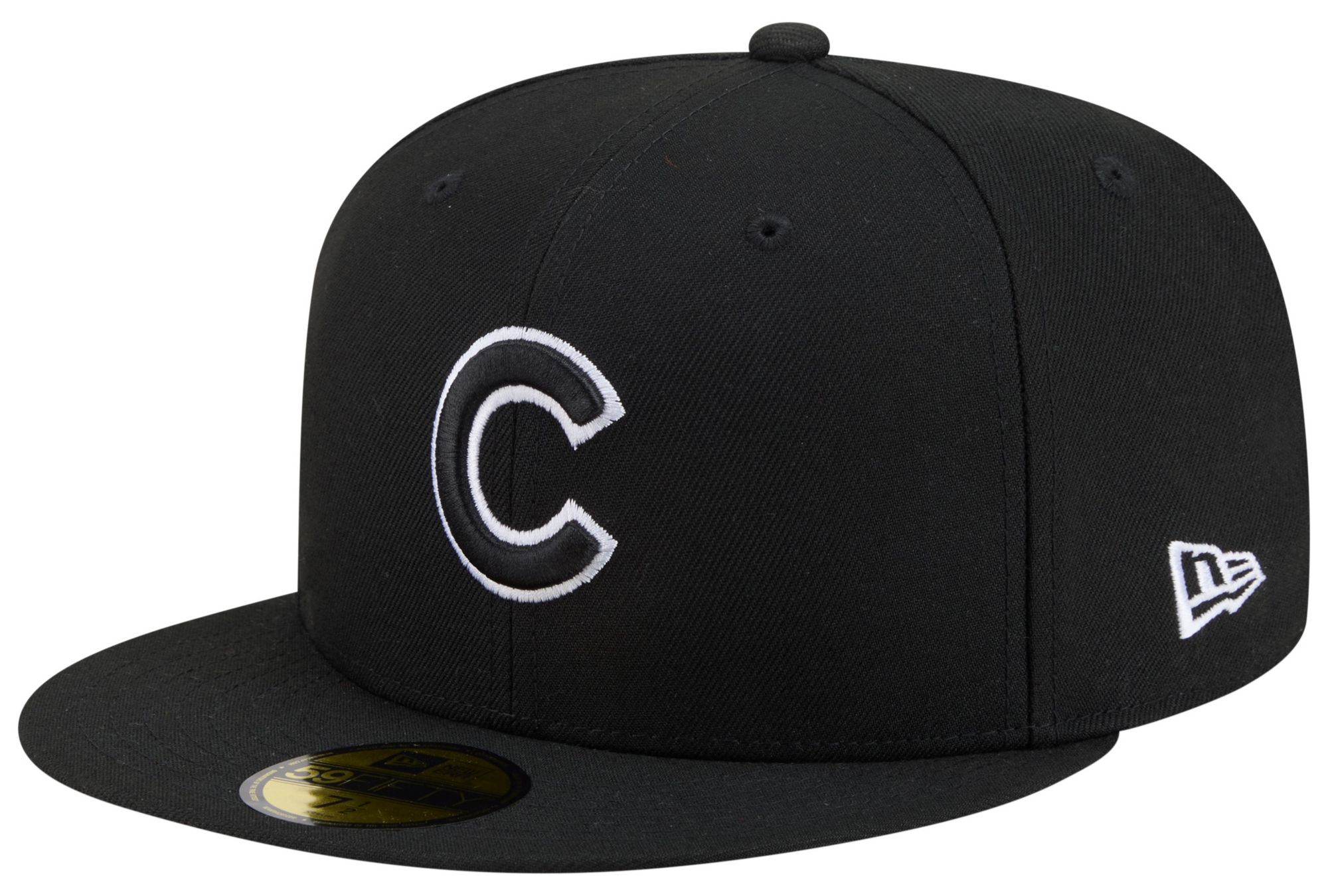 New Era Adult Chicago Cubs Black Basic 59Fifty Fitted Hat