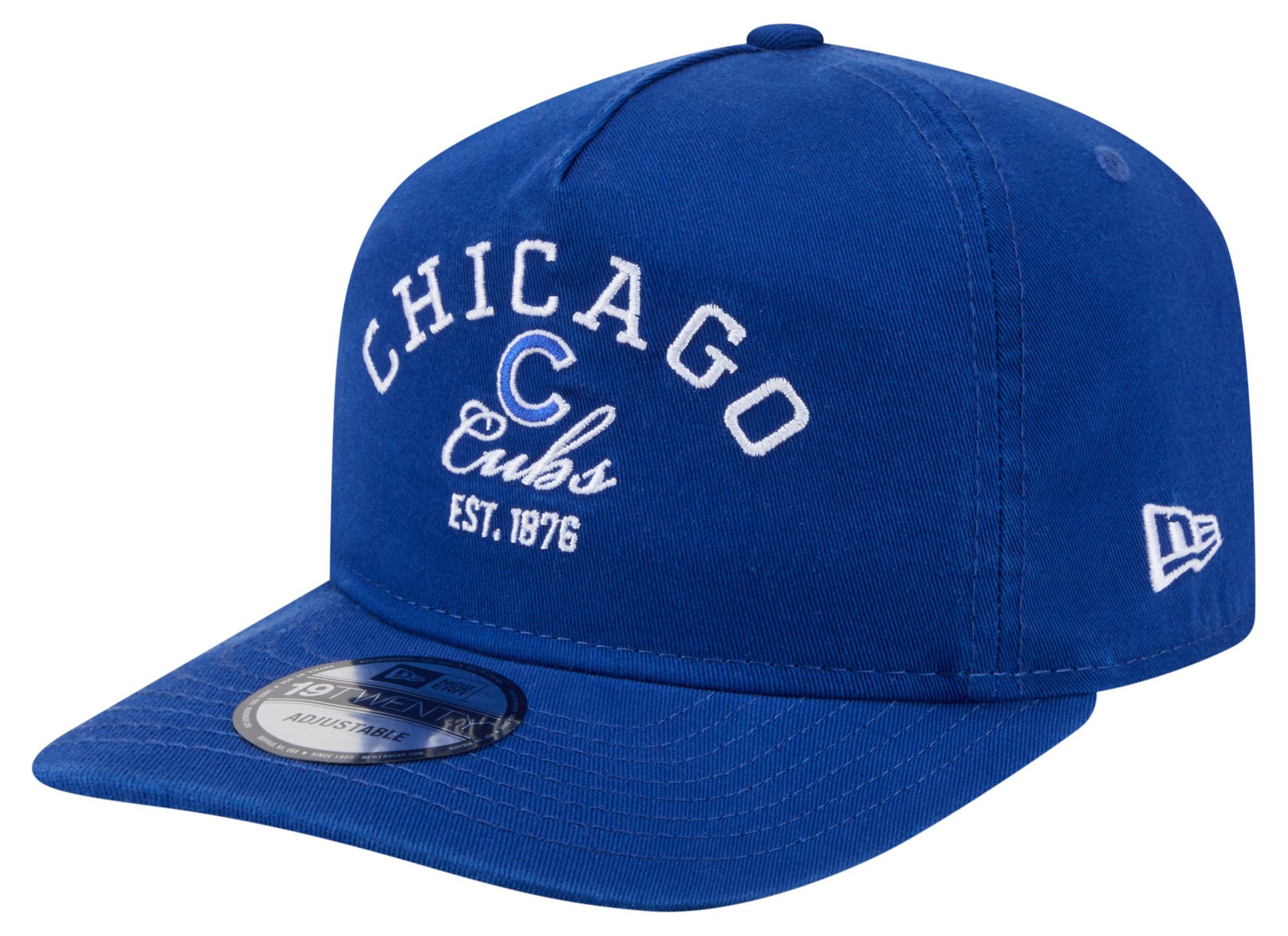 New Era Adult Chicago Cubs Blue 19Twenty Stacked Adjustable Hat