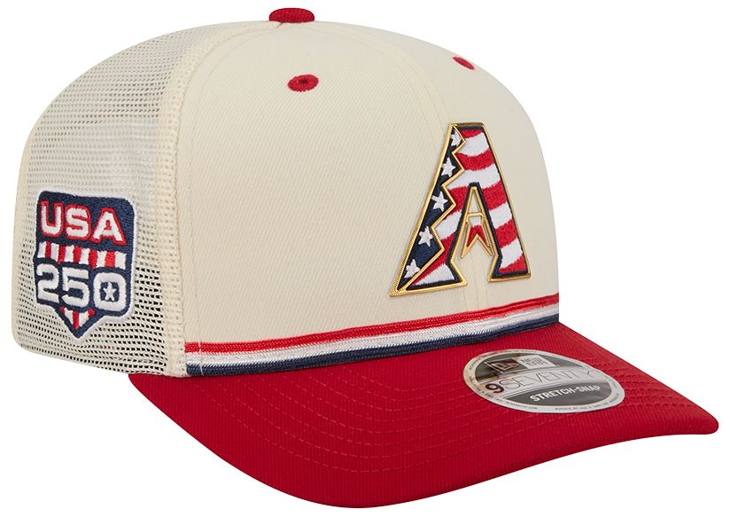 New Era Adult Arizona Diamondbacks 4th of July 9Seventy Adjustable Stretch-Snap Trucker Hat