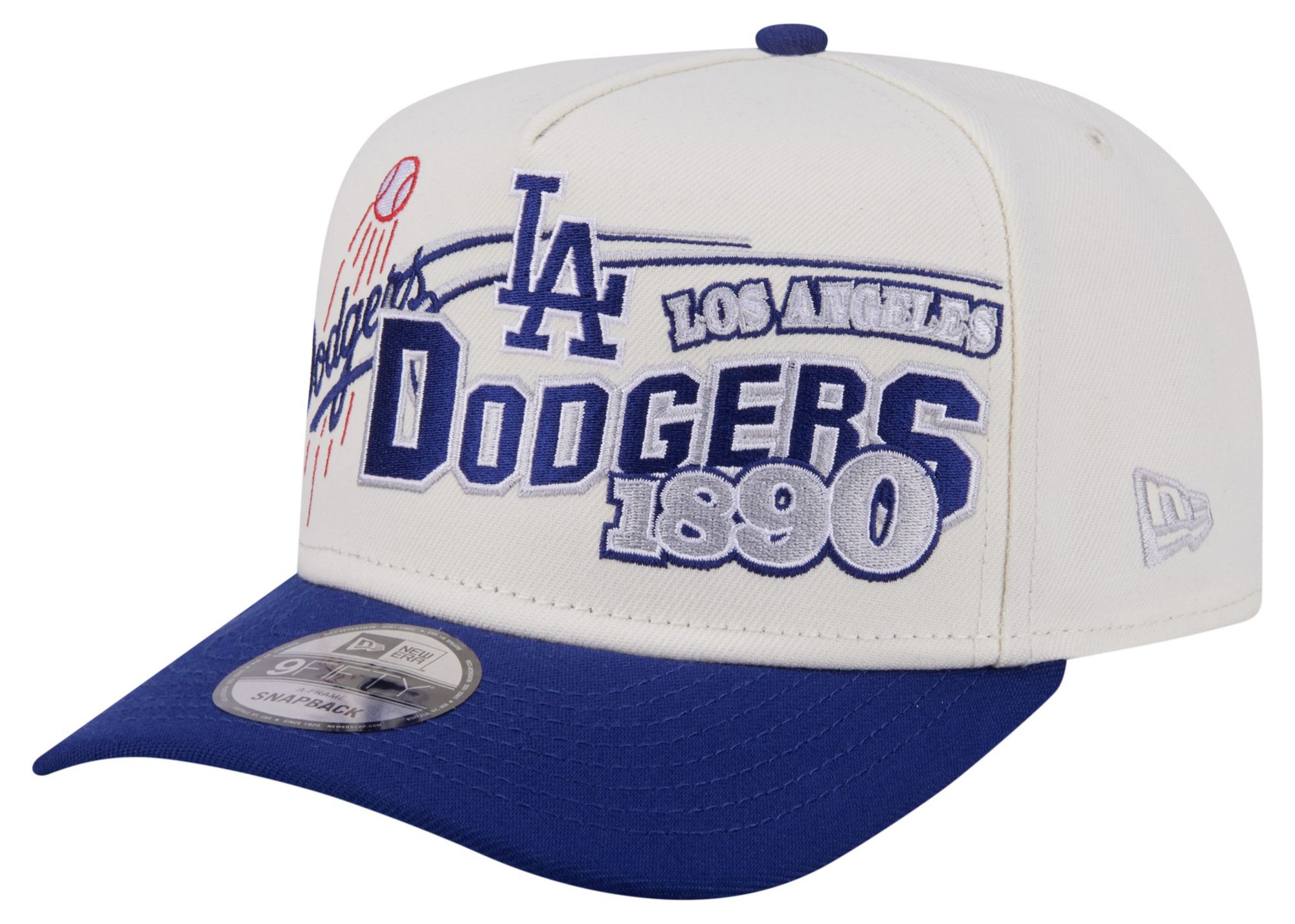New Era Adult Los Angeles Dodgers Cream Classic 9Fifty Adjustable Hat
