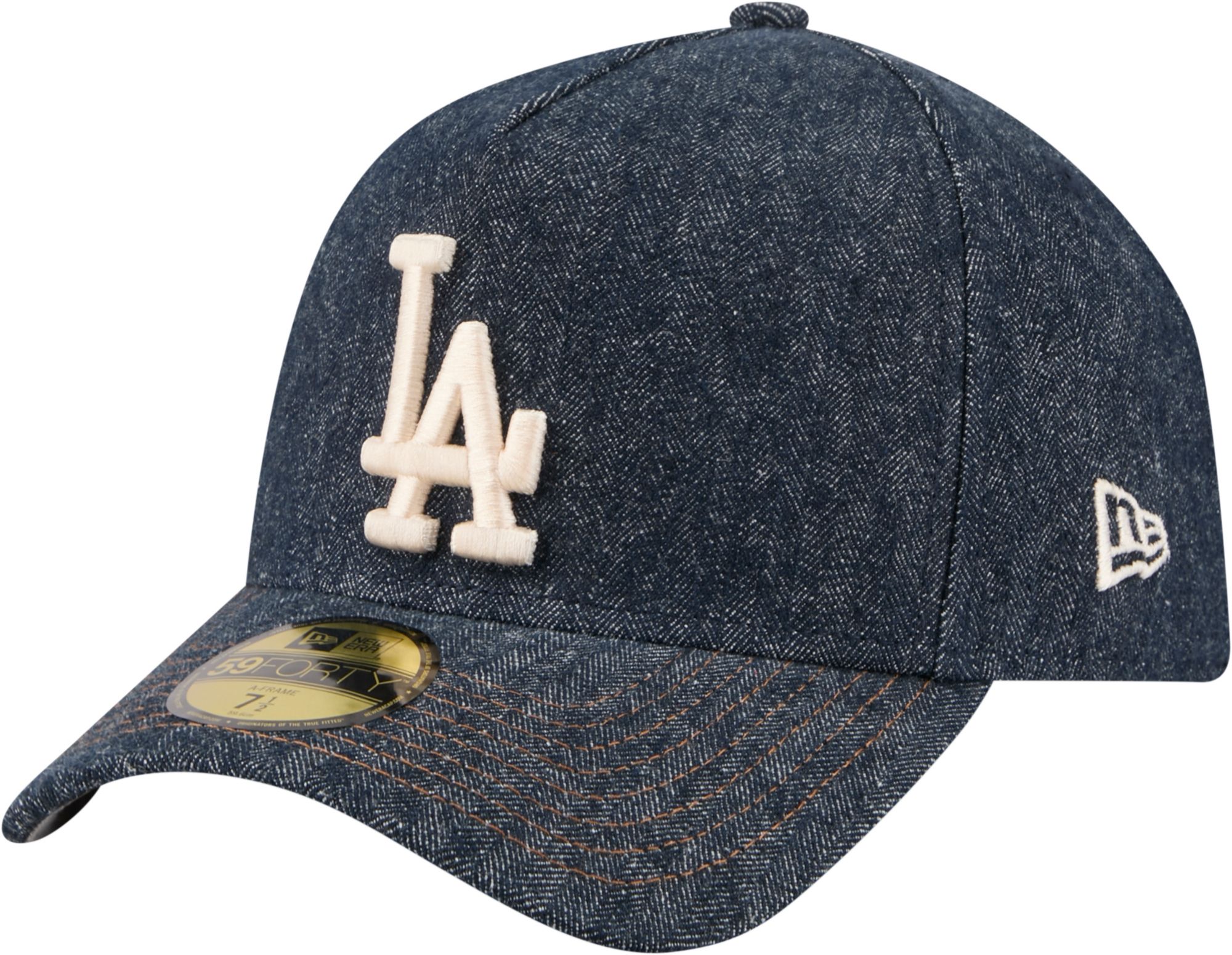 New Era Adult Los Angeles Dodgers Navy Denim 59Forty Fitted Hat