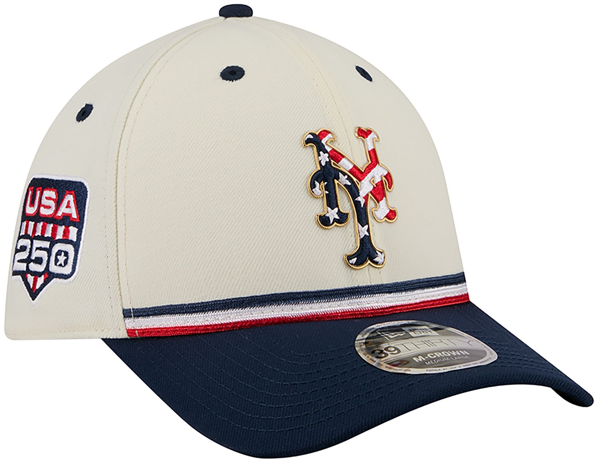 New Era Adult New York Mets 4th of July 39Thirty Stretch Fit Hat