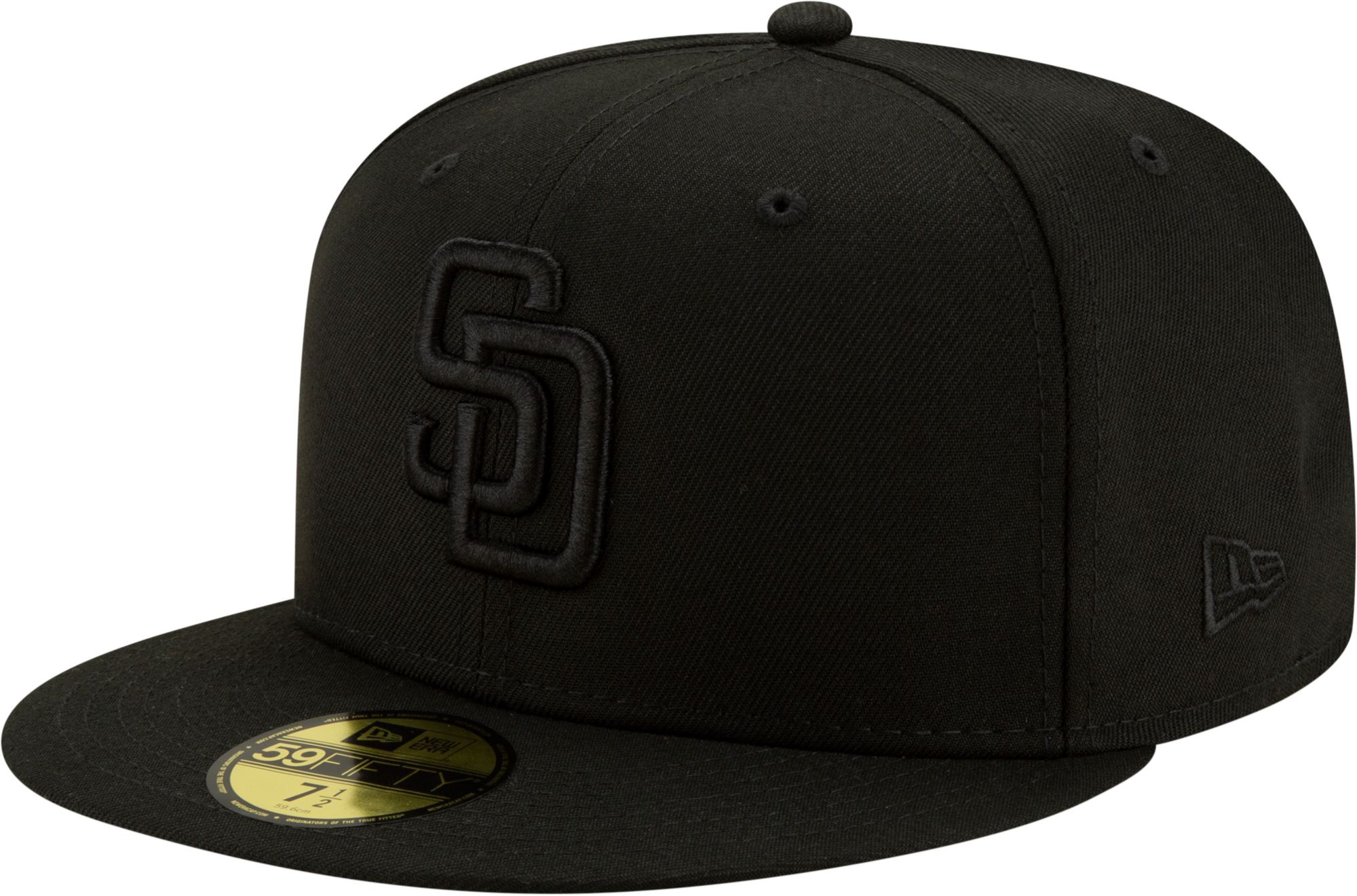 New Era Adult San Diego Padres Black Basic 59Fifty Fitted Hat