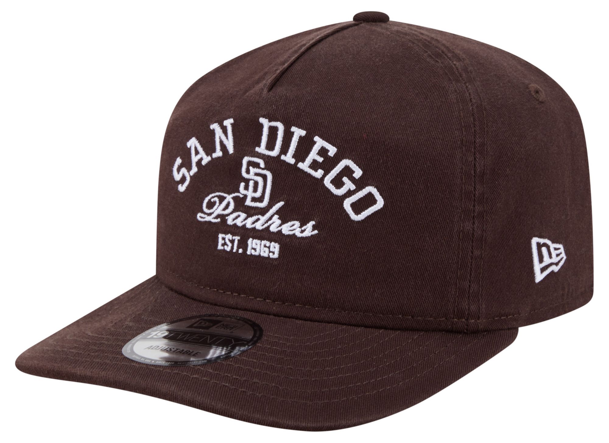 New Era Adult San Diego Padres Brown 19Twenty Stacked Adjustable Hat