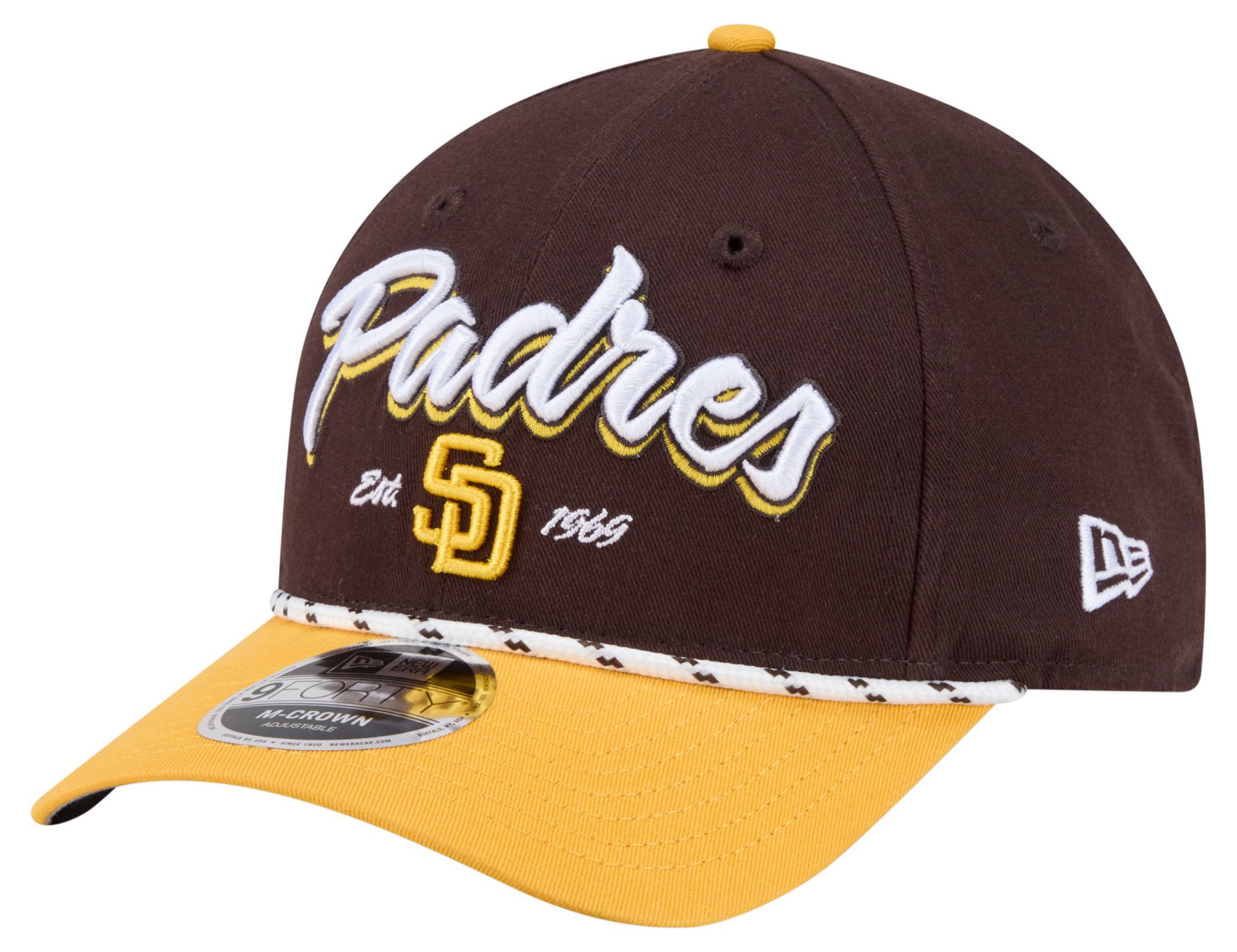 New Era Adult San Diego Padres Brown Team Loyal 9Forty Adjustable Hat